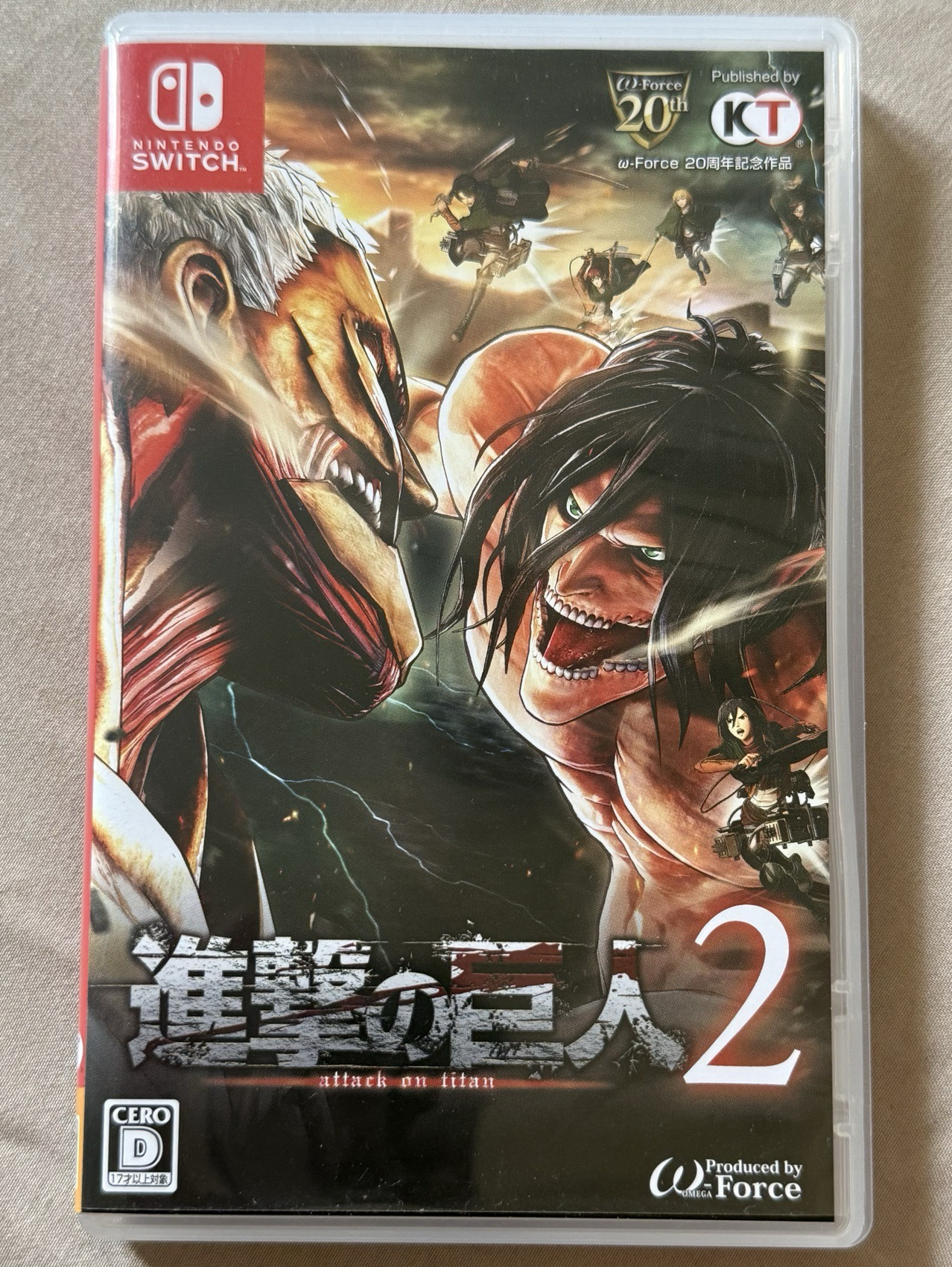 進擊的巨人 2 switch遊戲片