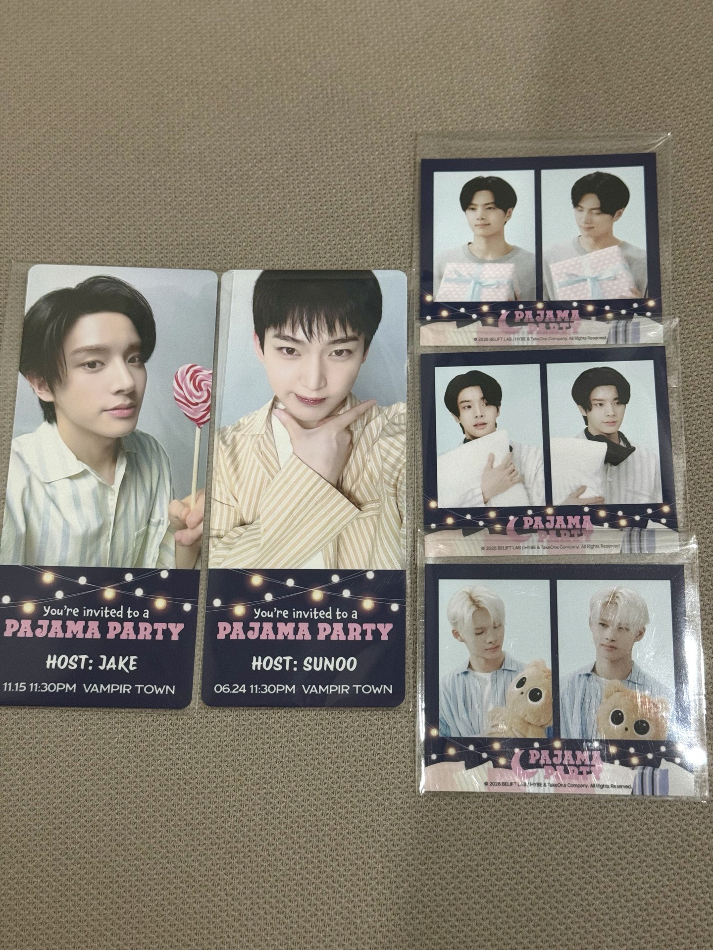 ENHYPEN WORLD 睡衣系列 滿額卡