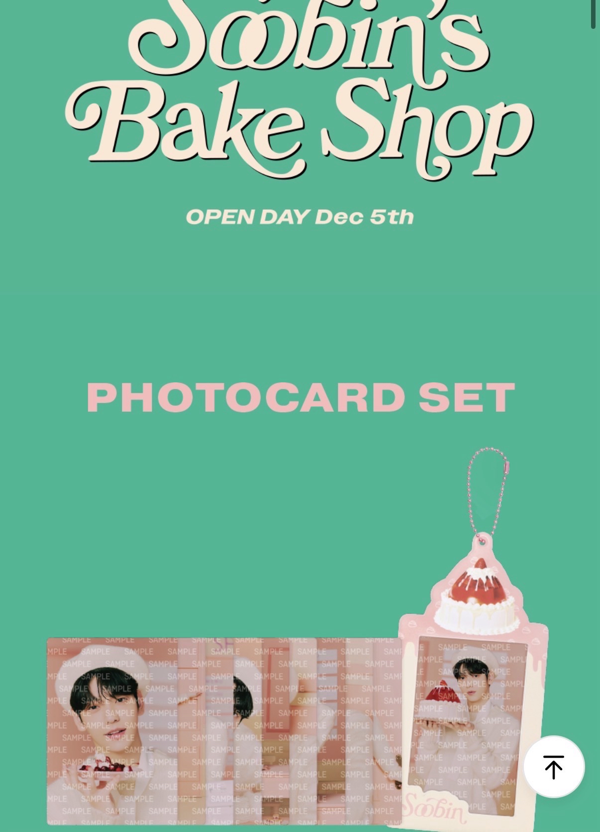 soobin’s bake shop生日周邊卡套組