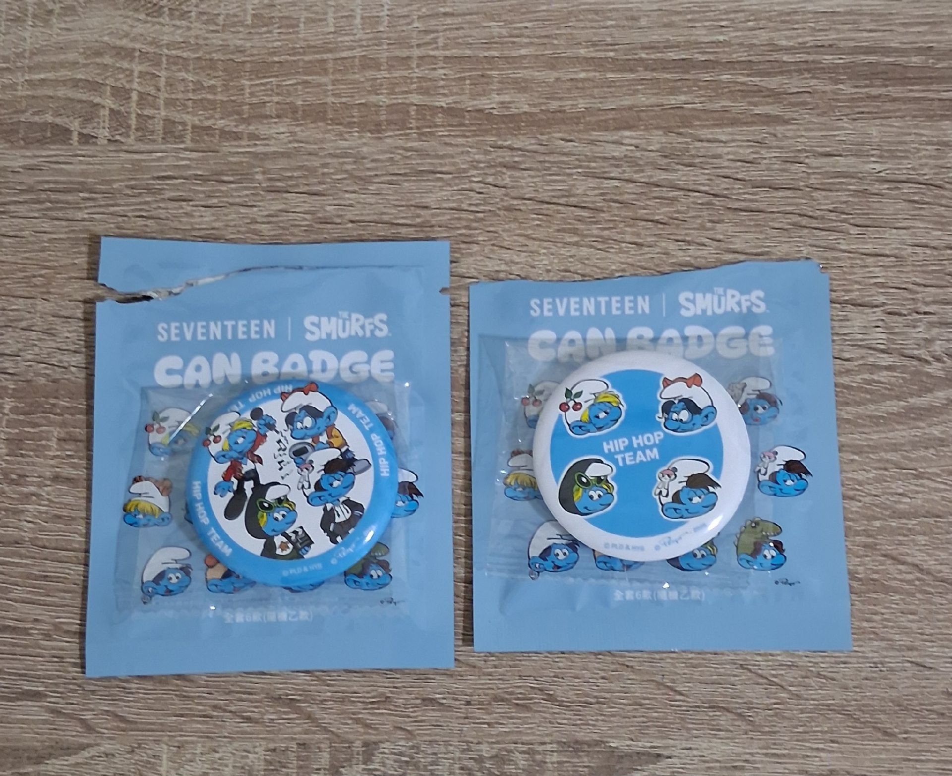 藍色小精靈徽章 泡隊一套