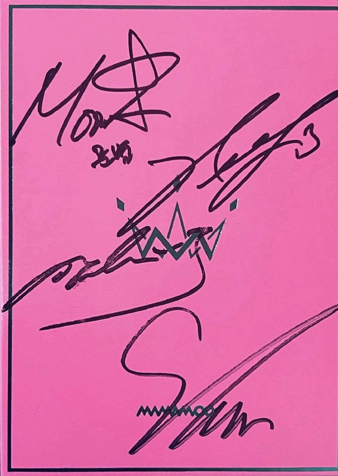 MAMAMOO Purple 親筆簽名 專輯