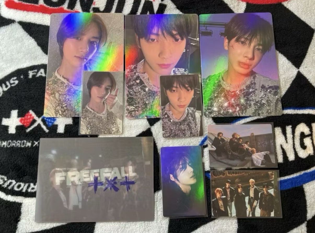TXT FREEFALL 預購特典 太顯大卡 然竣小卡