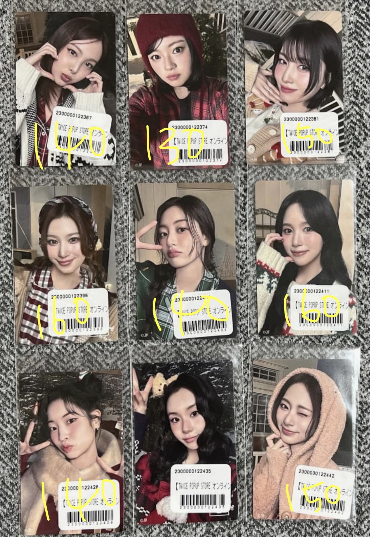 冬日一番賞 F賞貼紙小卡