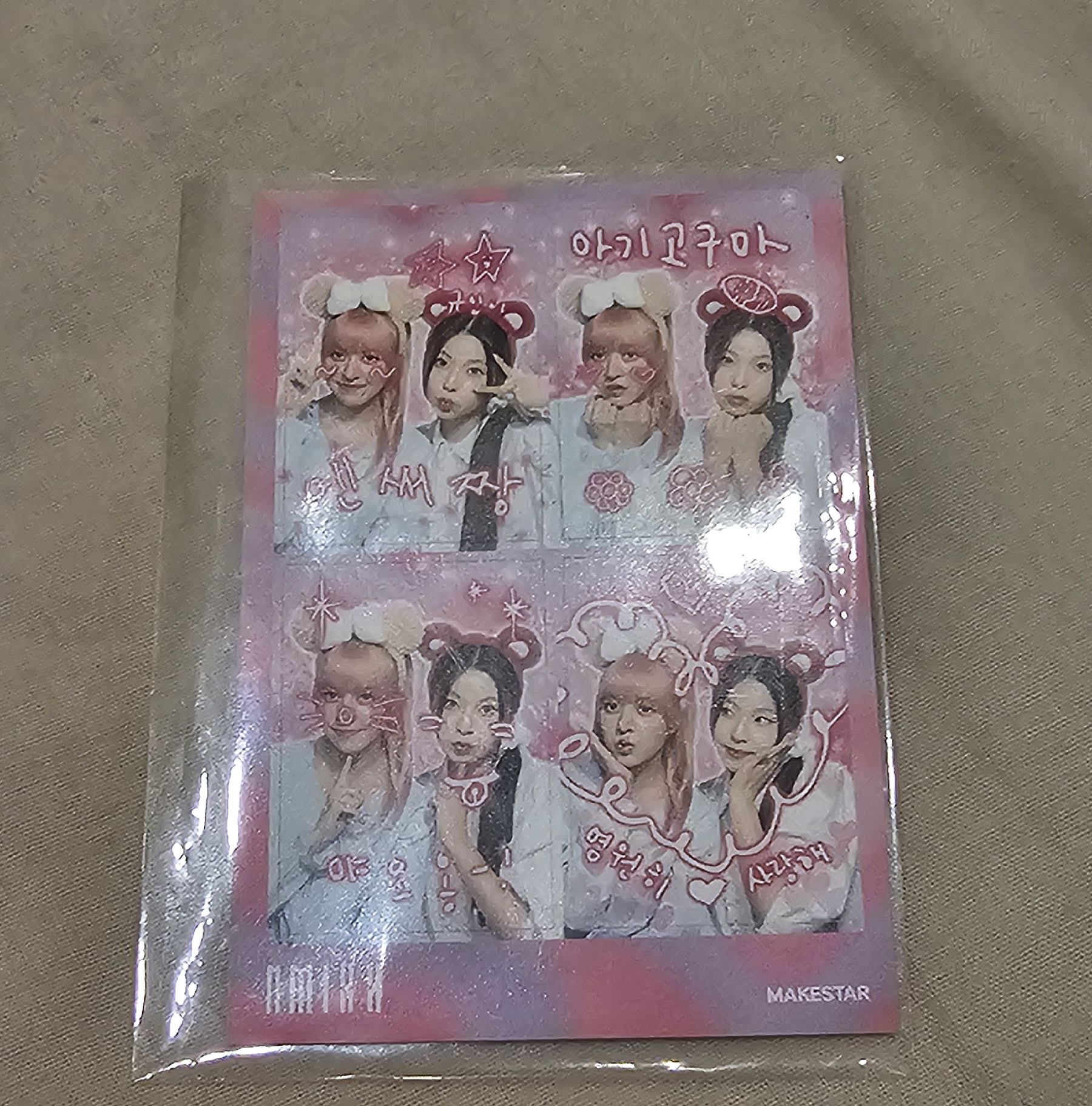 莉圭四宮格貼紙