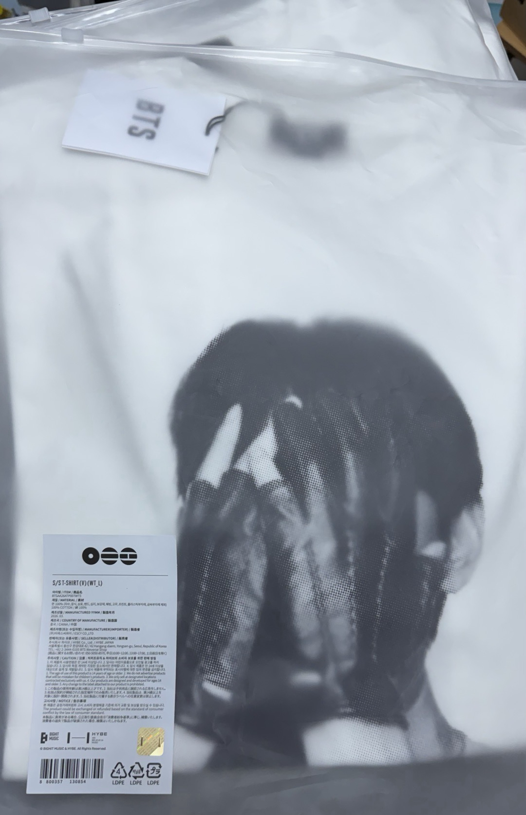 니니-台灣現貨 BTS防彈少年團 快閃店ARIRANG周邊 人臉T 短袖