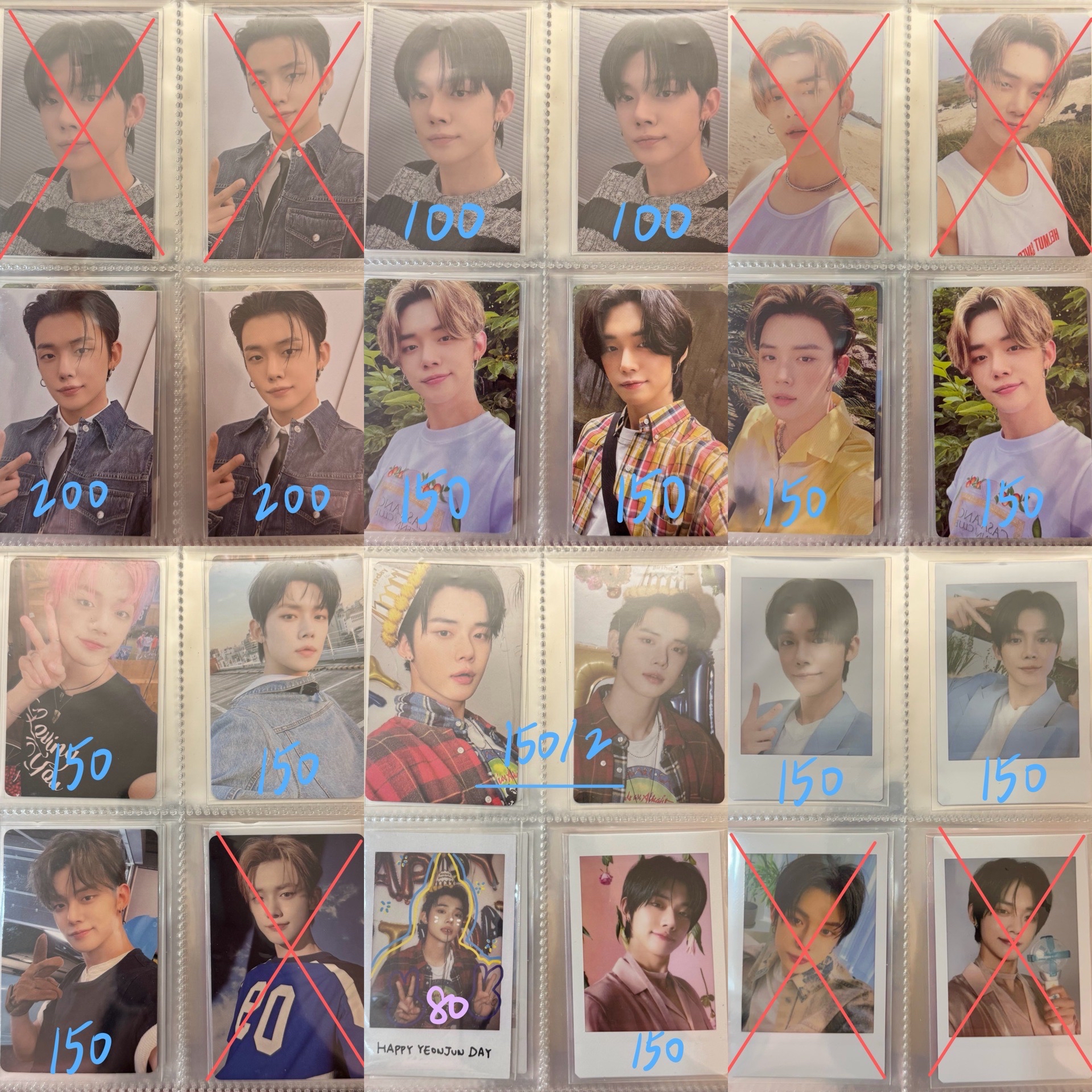 TXT然竣小卡2️⃣ 紅字需綁勿直接下單