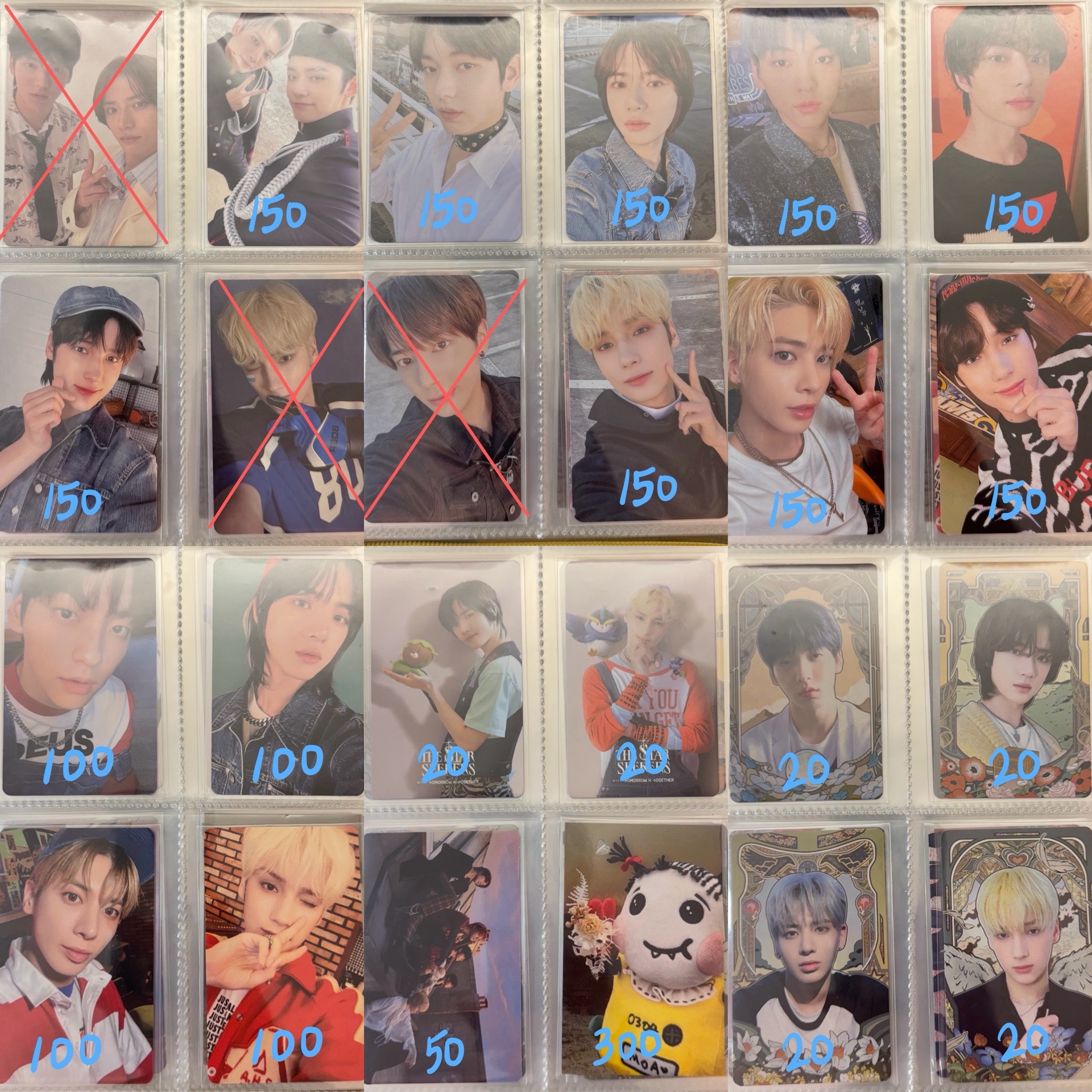 TXT然竣小卡2️⃣ 紅字需綁勿直接下單