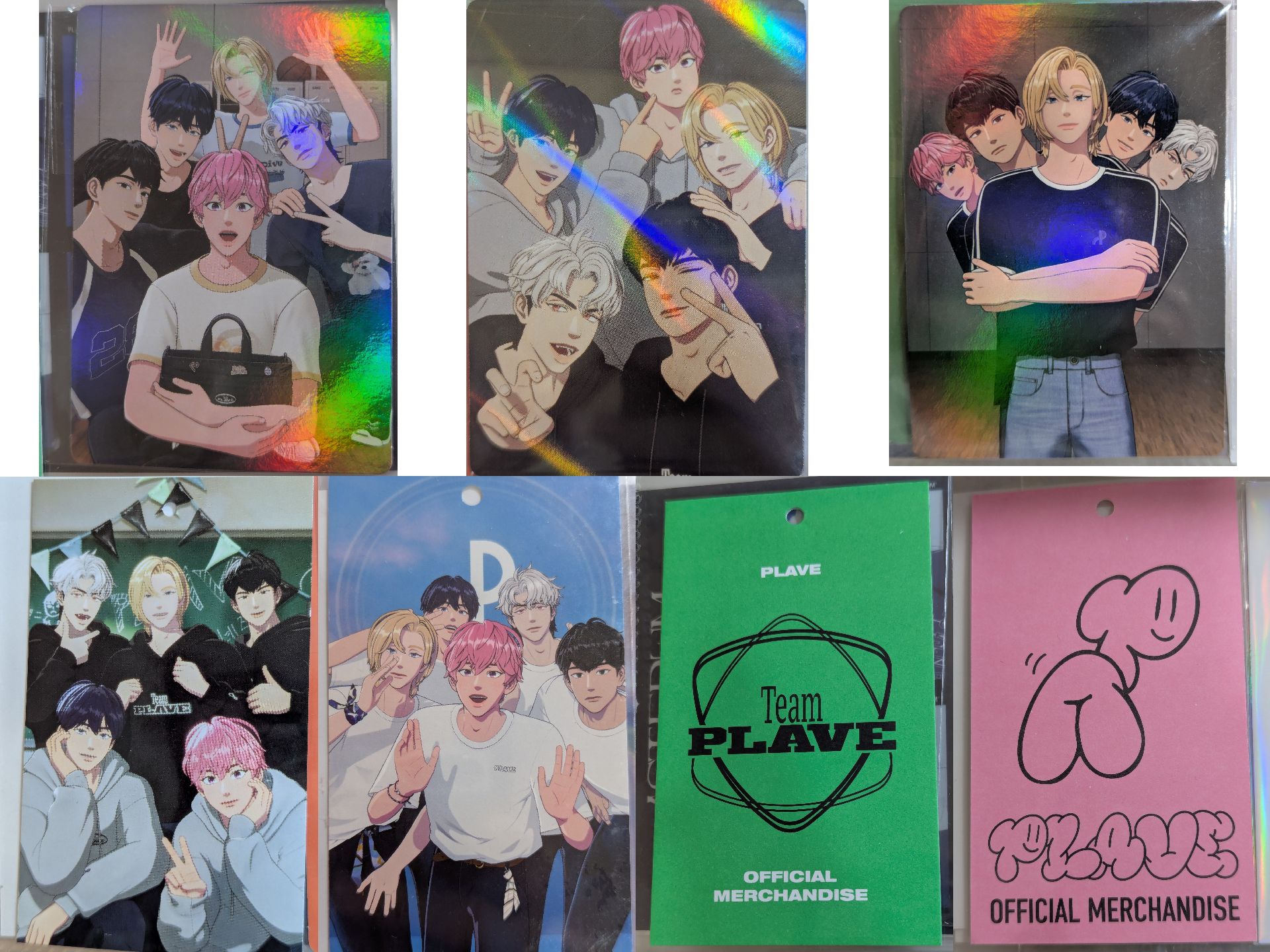 plave 團卡 衣服卡 手燈包卡 吊牌