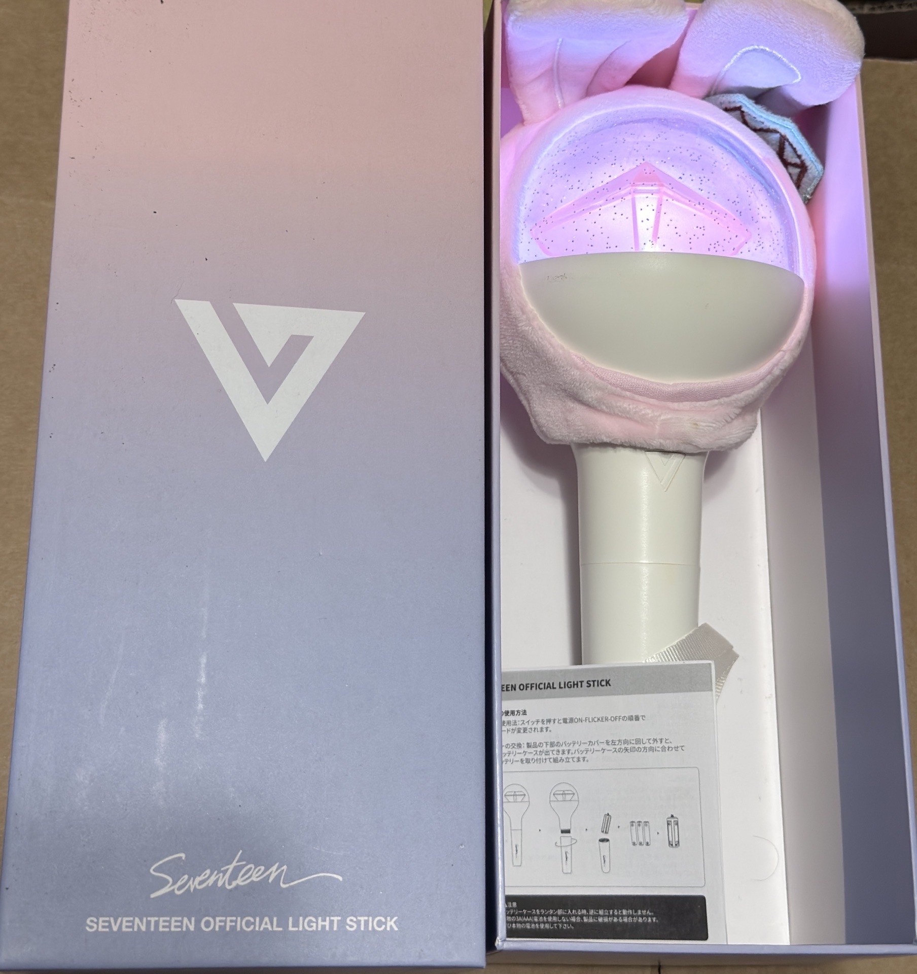 （現貨 一日內寄出）seventeen 一代克拉棒 手燈 蹦蹦頭套 兔蹦