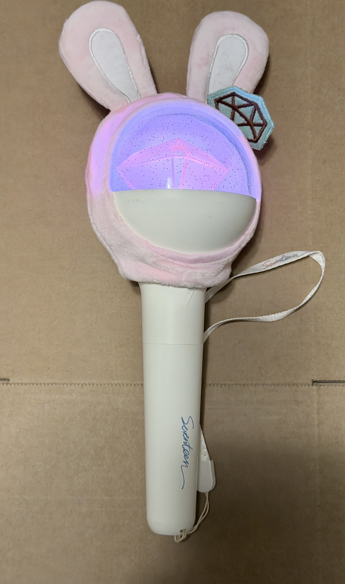 （現貨 一日內寄出）seventeen 一代克拉棒 手燈 蹦蹦頭套 兔蹦