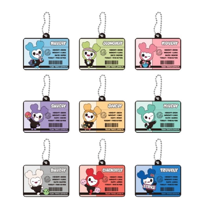 TWICE E賞全套 證件吊飾