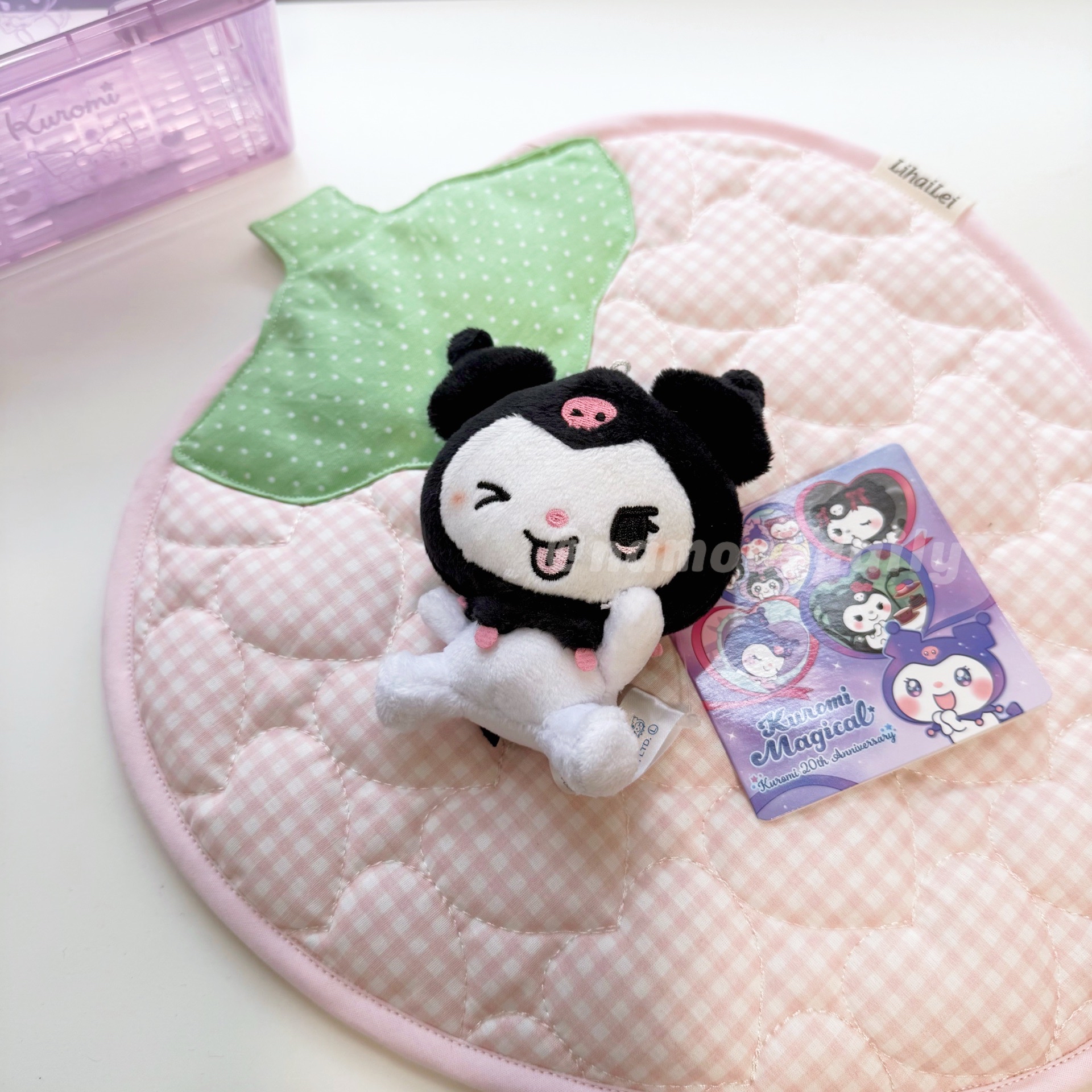 酷洛米魔法系列 絨毛吊飾（表情彩色版）壞笑酷