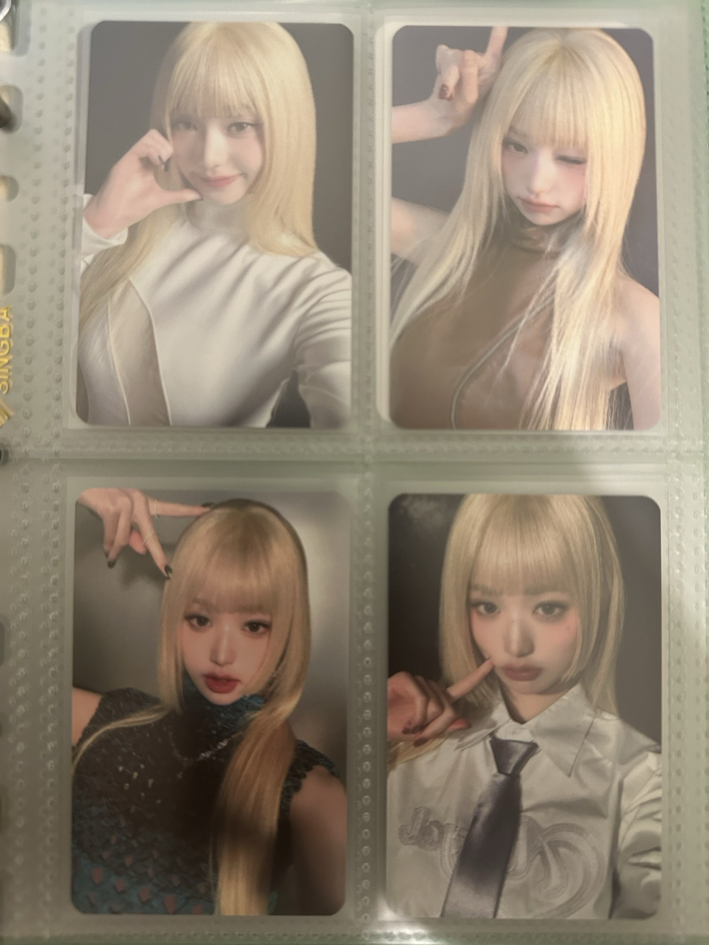 員瑛 金髮 Hapa Kristin 代言卡 