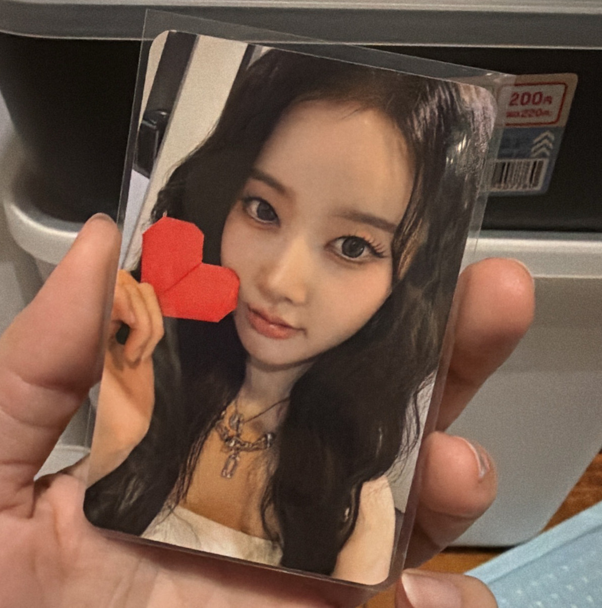 STAYC 恩 am 心型紙條