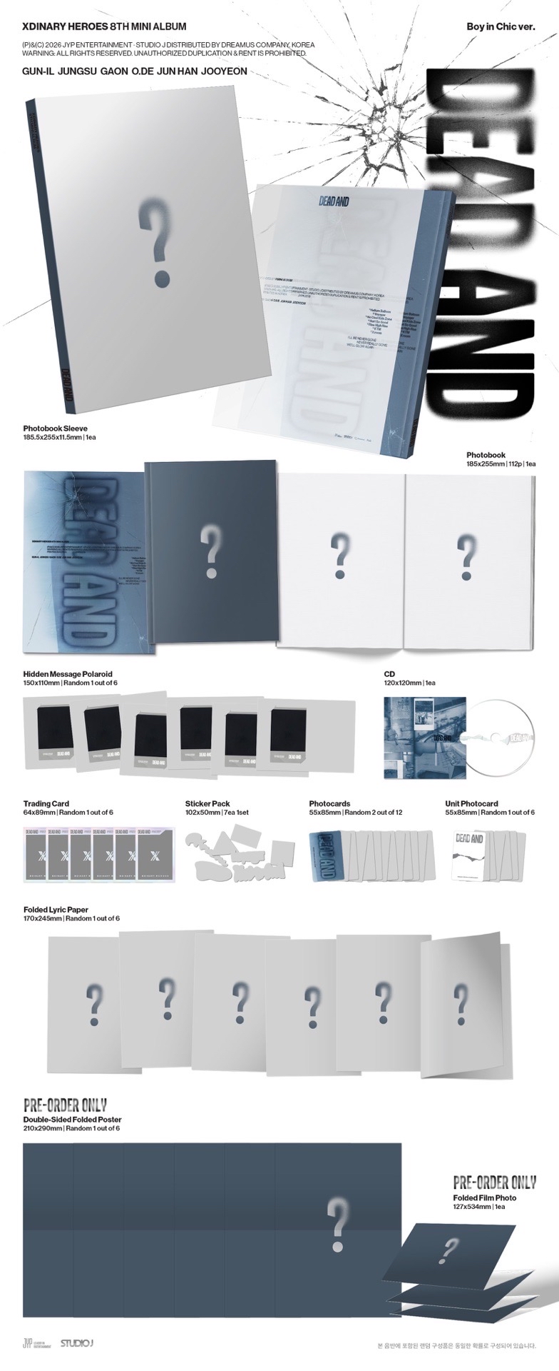 Xdinary Heroes mini8 dead and 未拆專 / 僅隨機物（可許願）