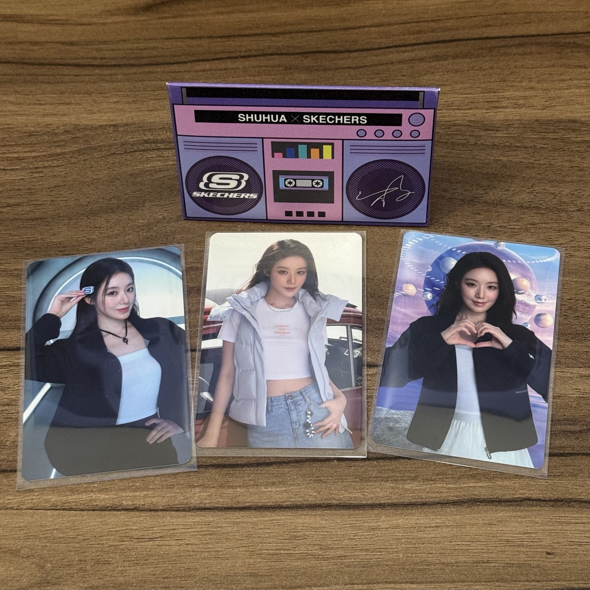 SKECHERS代言卡 2.0語音卡 代言卡3張+卡夾