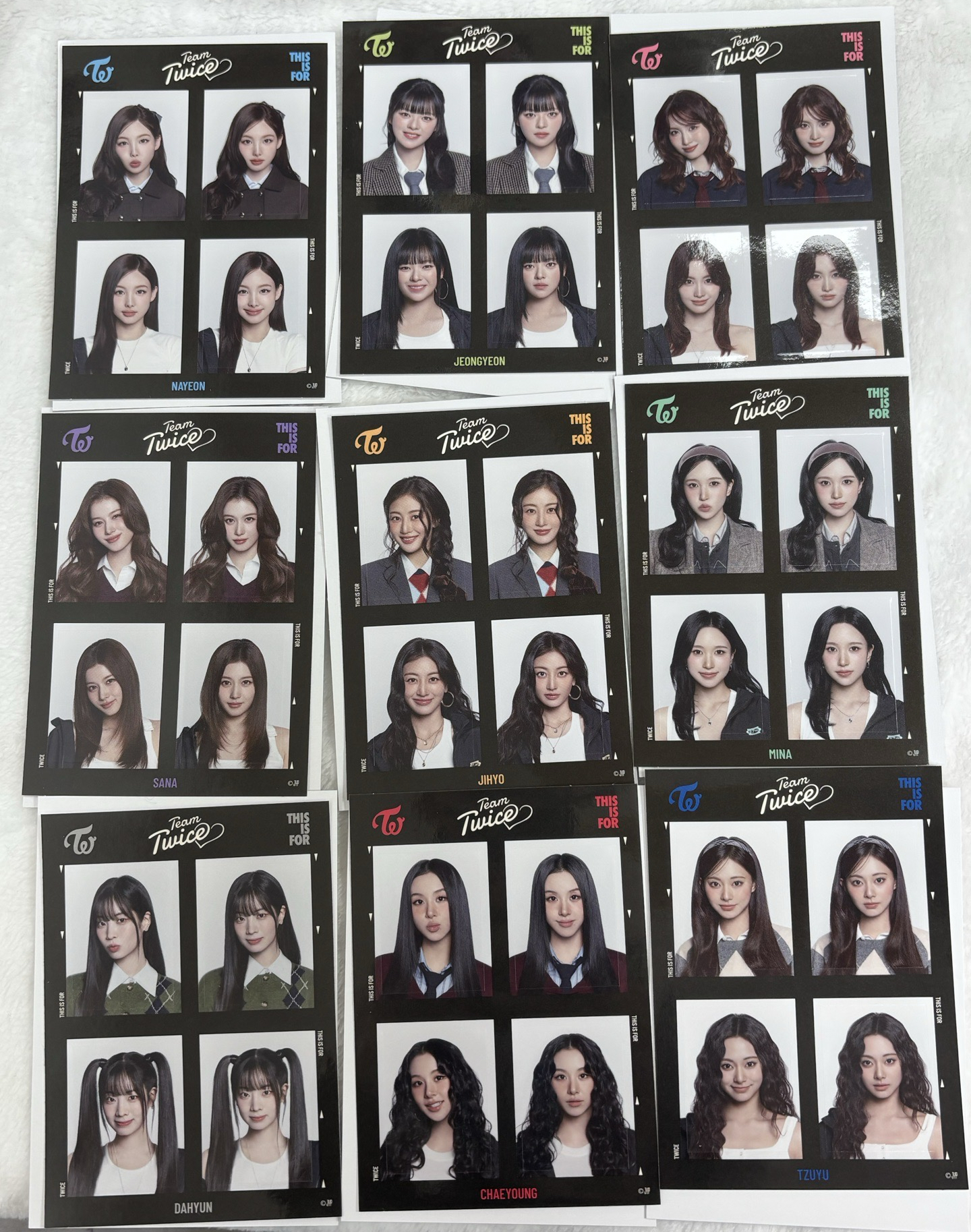 現貨 TWICE 日本新國立 證件照貼紙