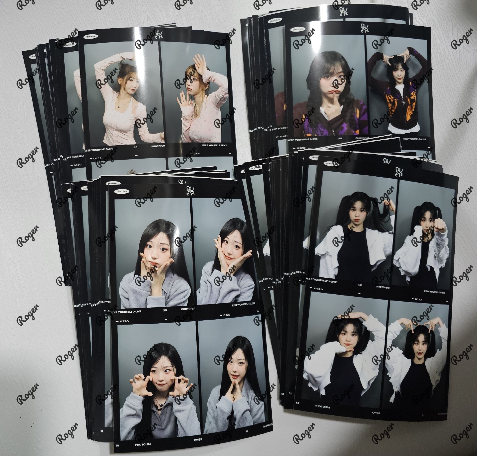 QWER snapism小卡＆人生四格