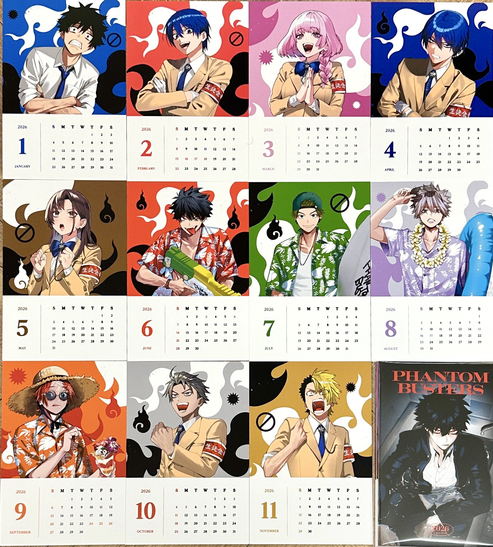 幻影敢死隊 惡靈剋星 韓特5月曆卡