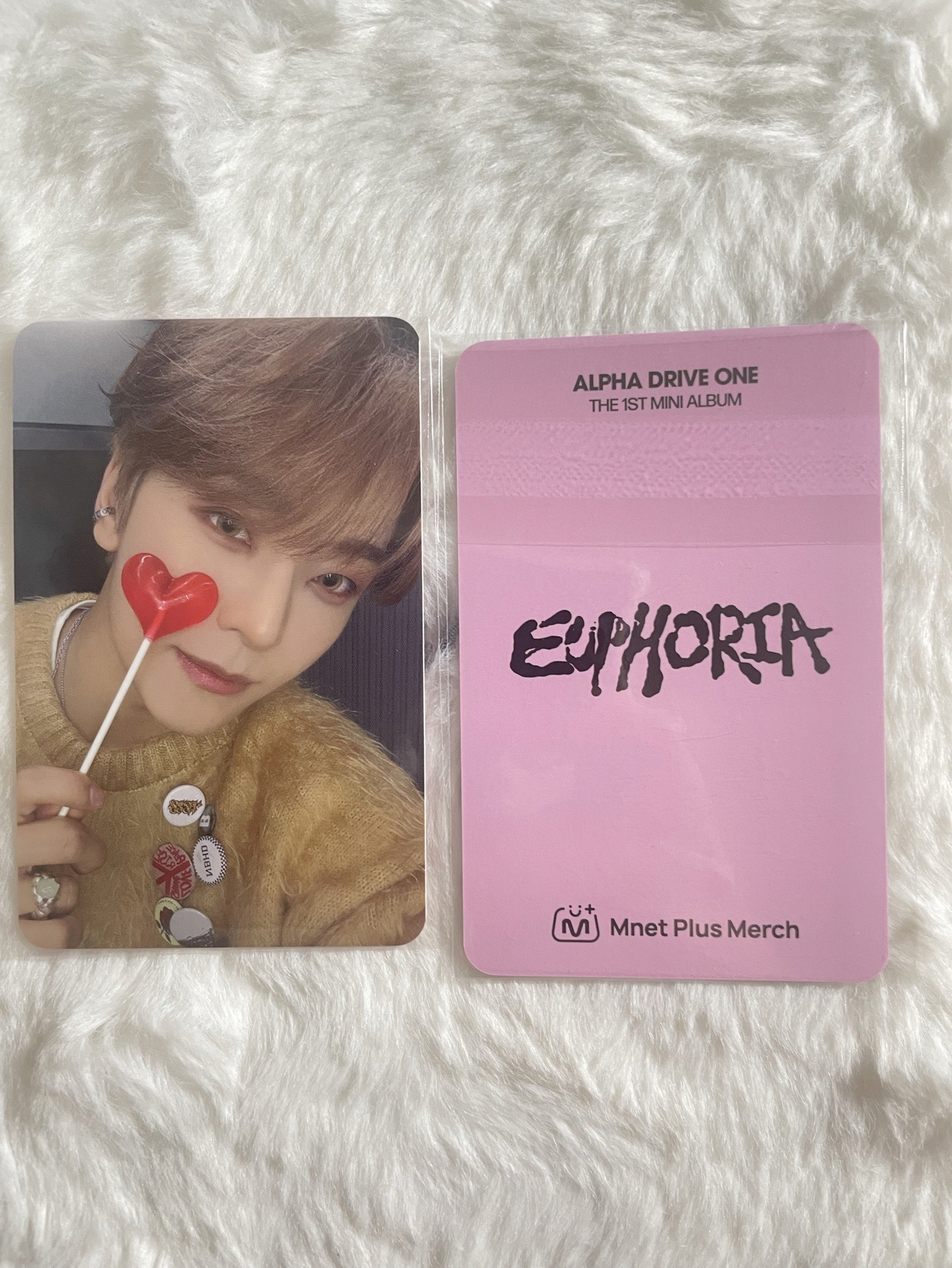 鑫隆 迷一 mnet 愛心糖果 簽售卡 