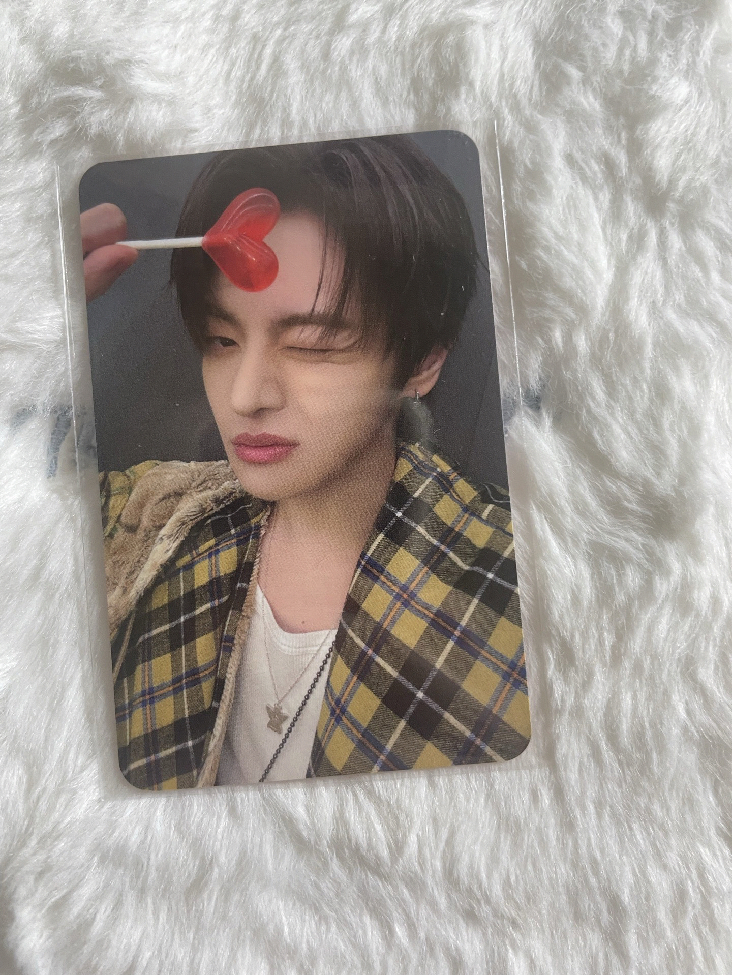 LEO 迷一 mnet 愛心糖果 簽售卡 