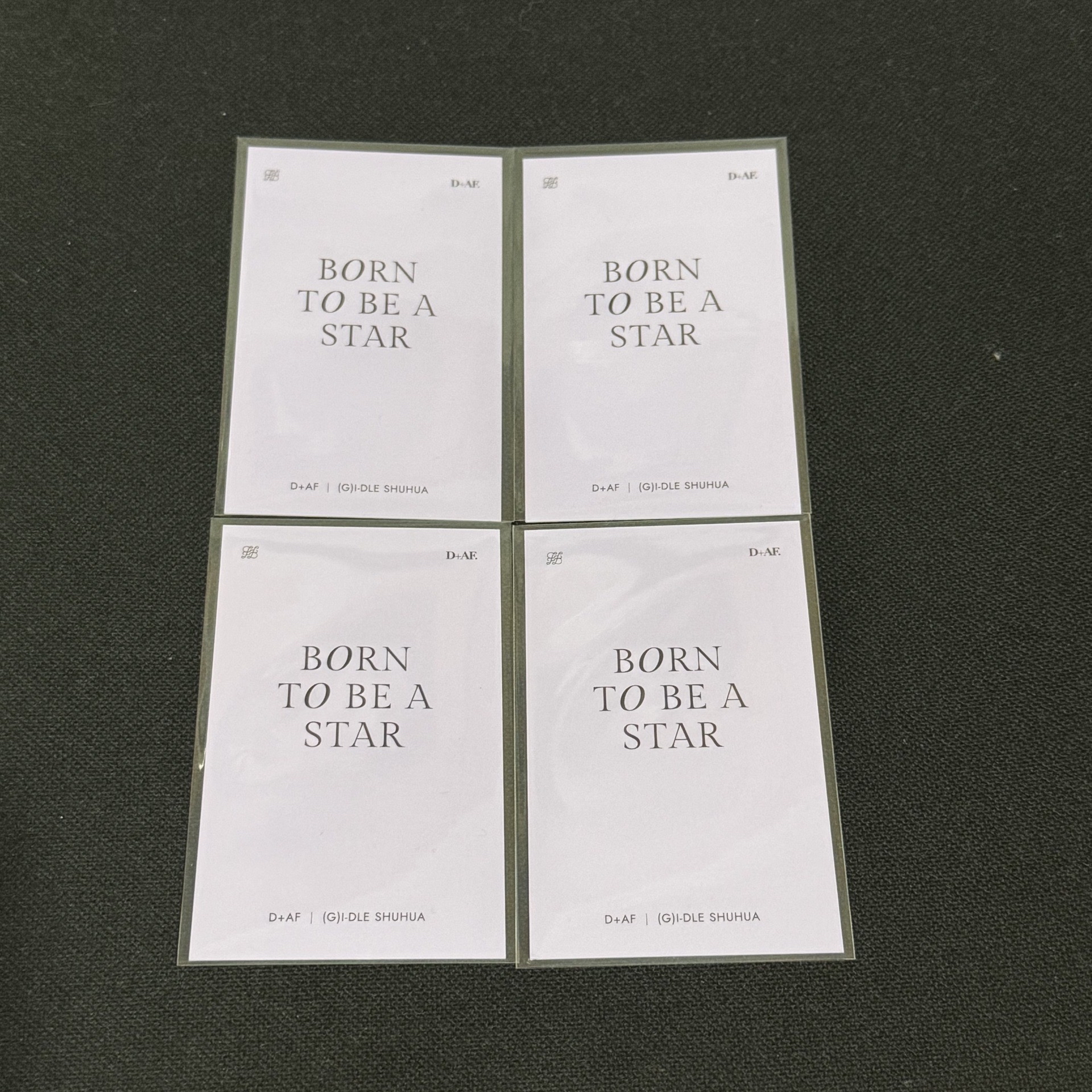 舒華D+AF代言小卡 四張一組