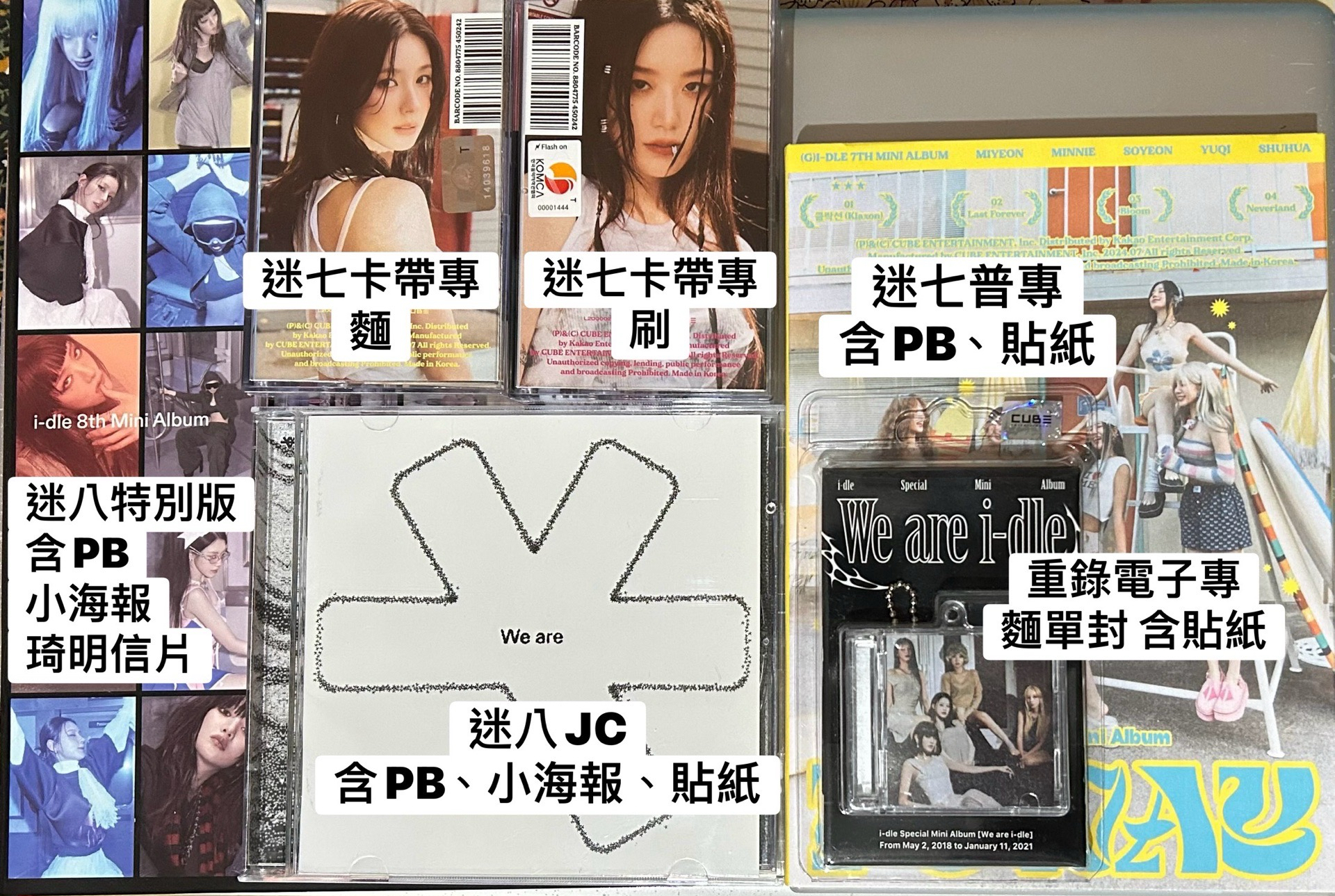 i-dle專輯 整圖出 可單收也可當綁