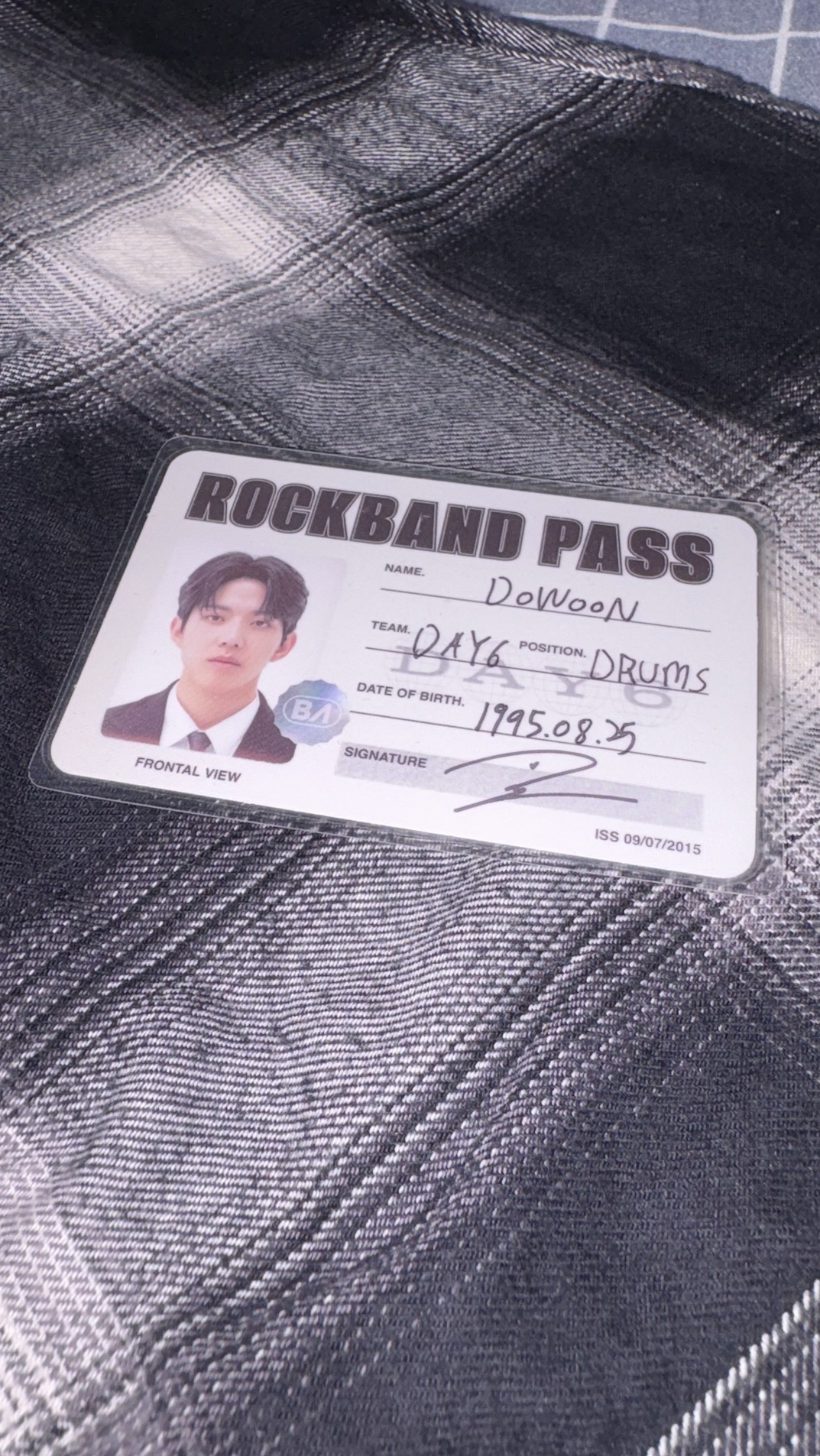 DAY6  BAND AID  黑版ID卡  度云