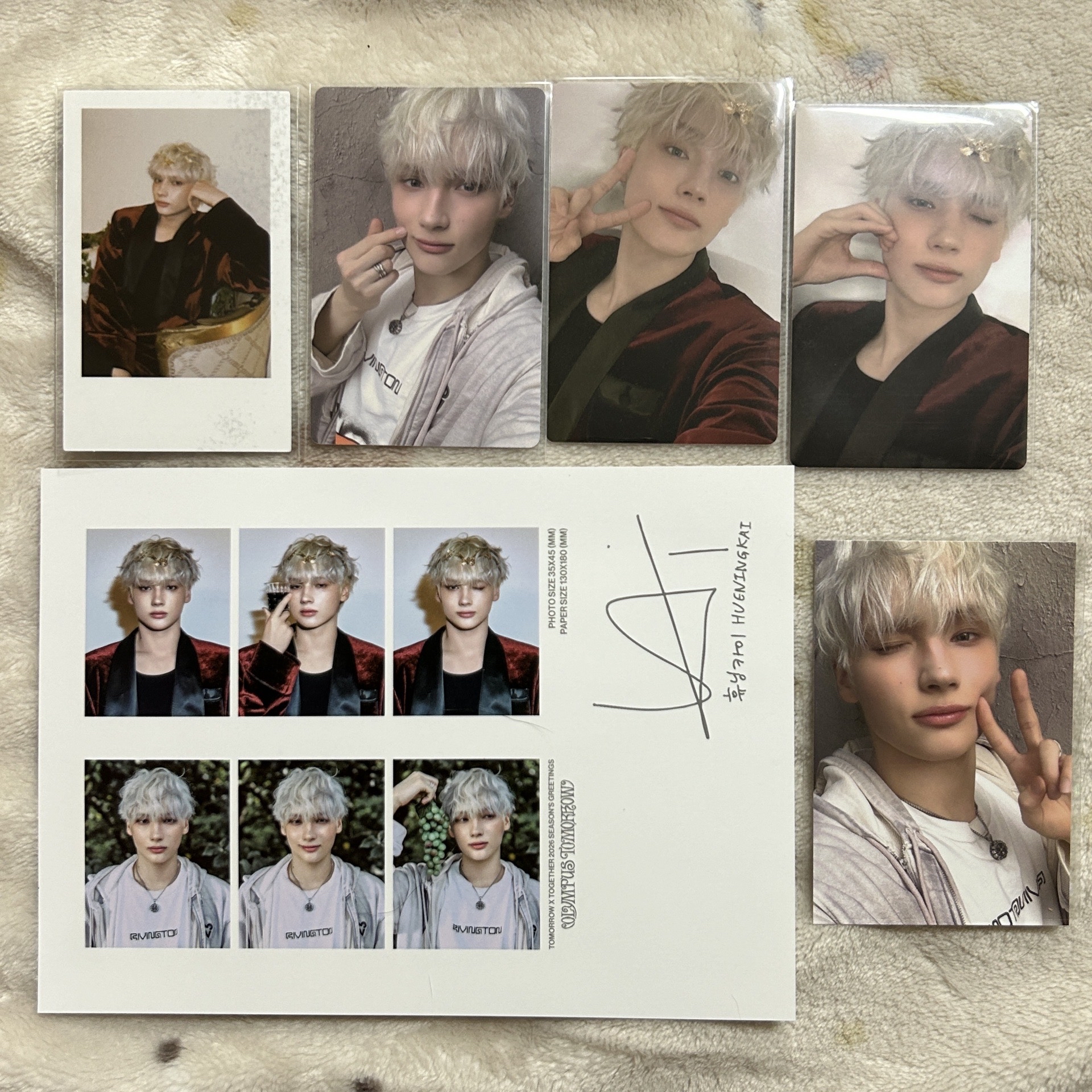 TXT｜休寧凱 26年曆 年曆卡一組含證件照+WVS特典