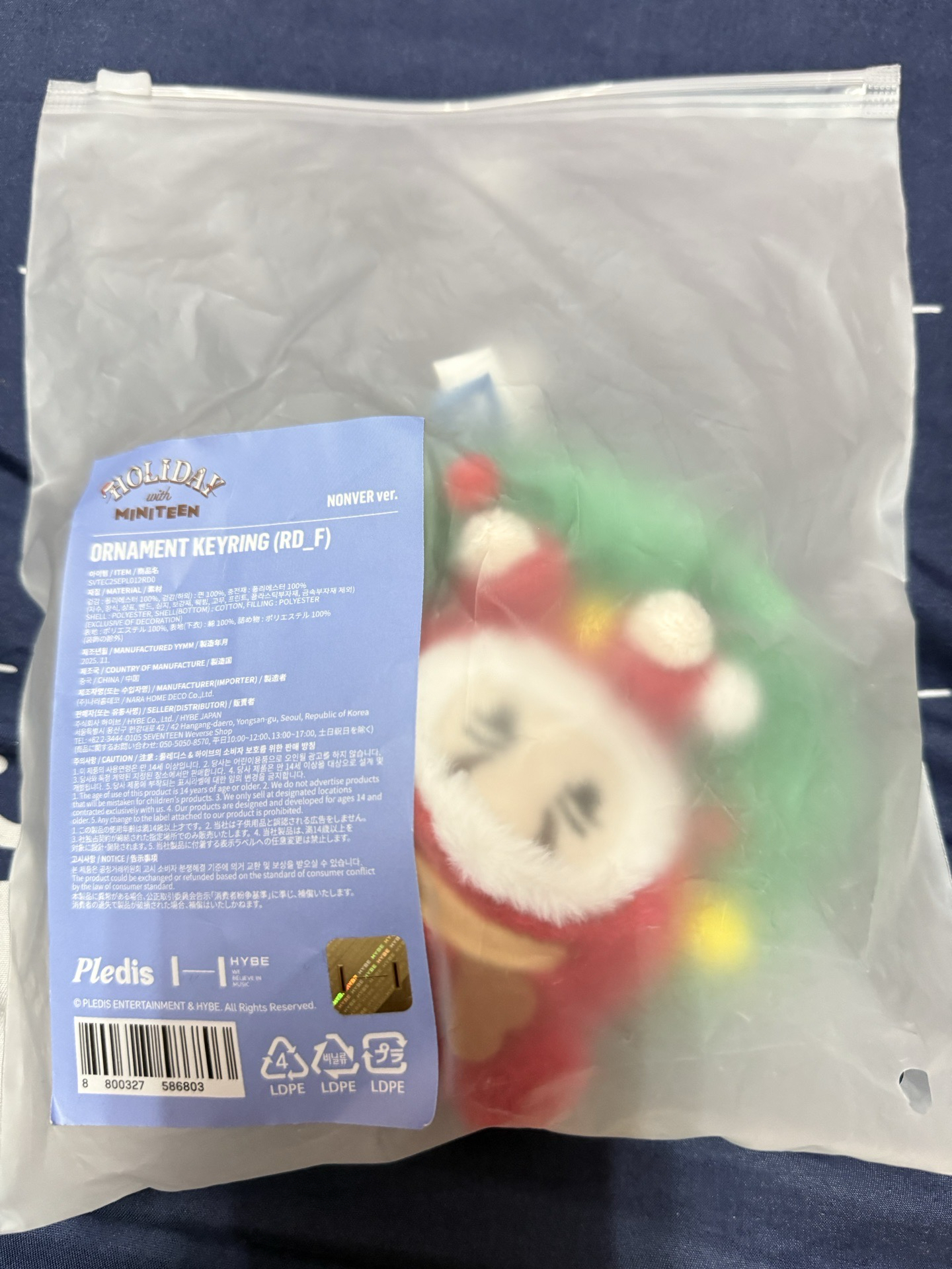 聖誕MINITEEN NONVER 花圈吊飾娃