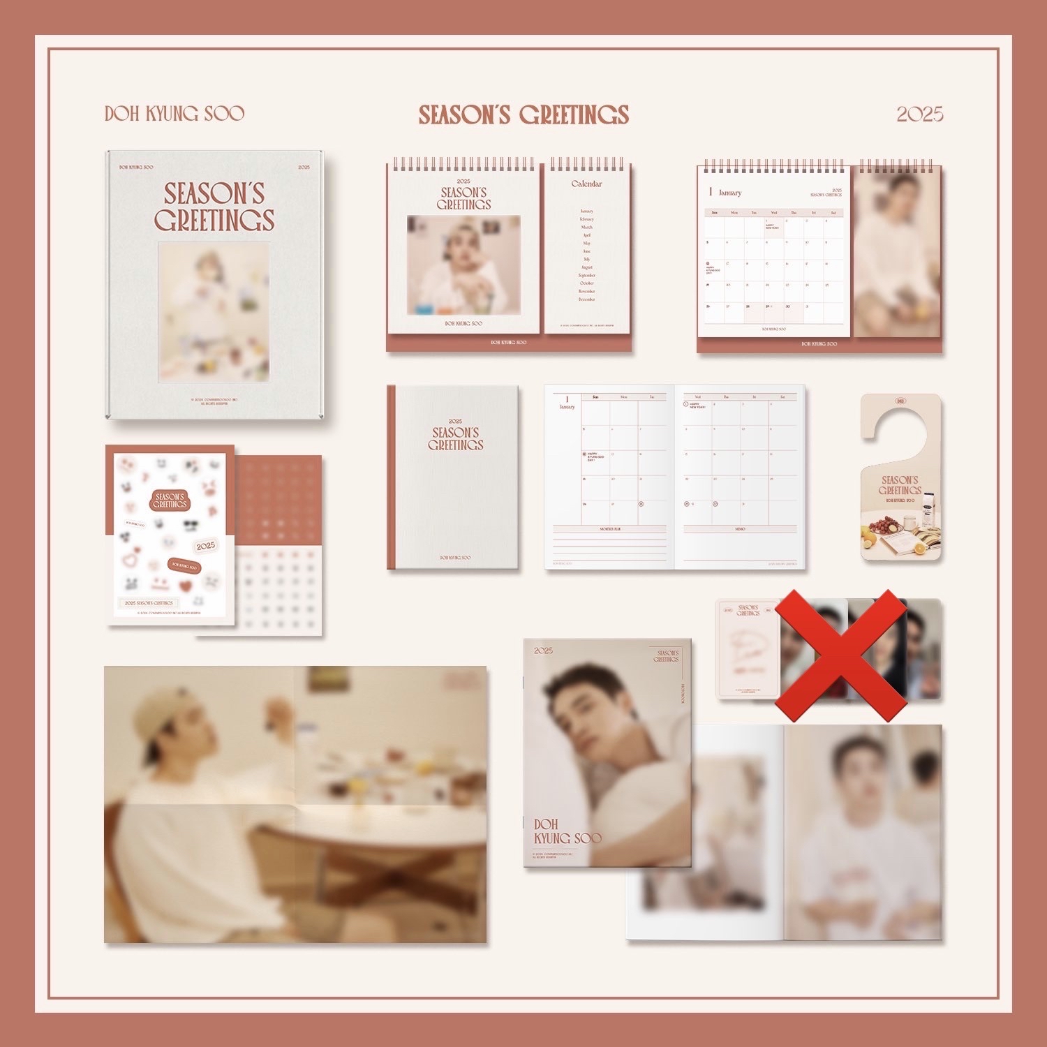都敬秀D.O. 2025個人年曆無小卡