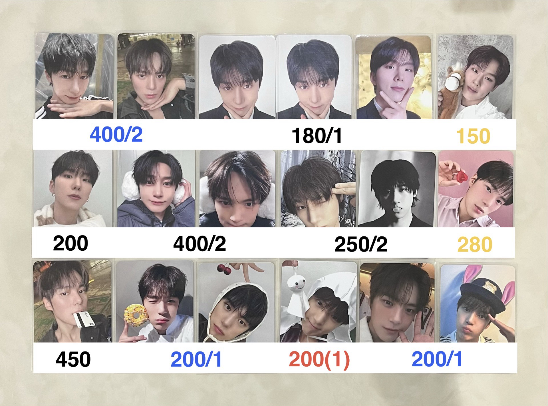 Monsta X The X 簽售卡 小卡