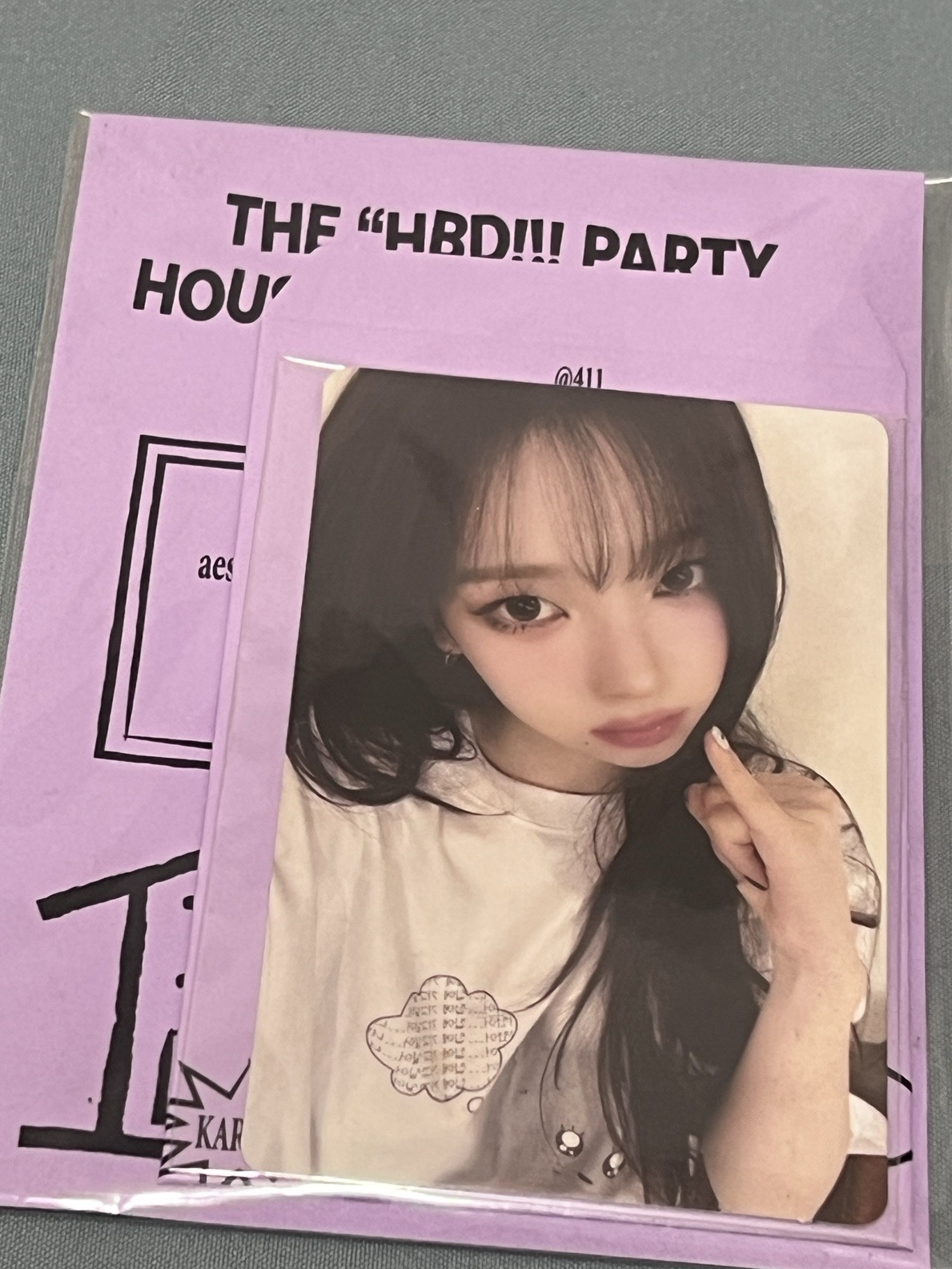 aespa karina生日卡