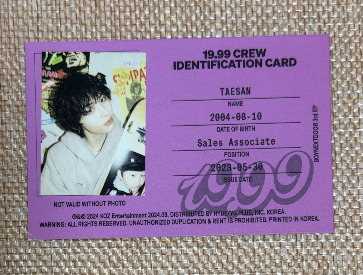 ✨19.99 🐈‍⬛ID卡✨