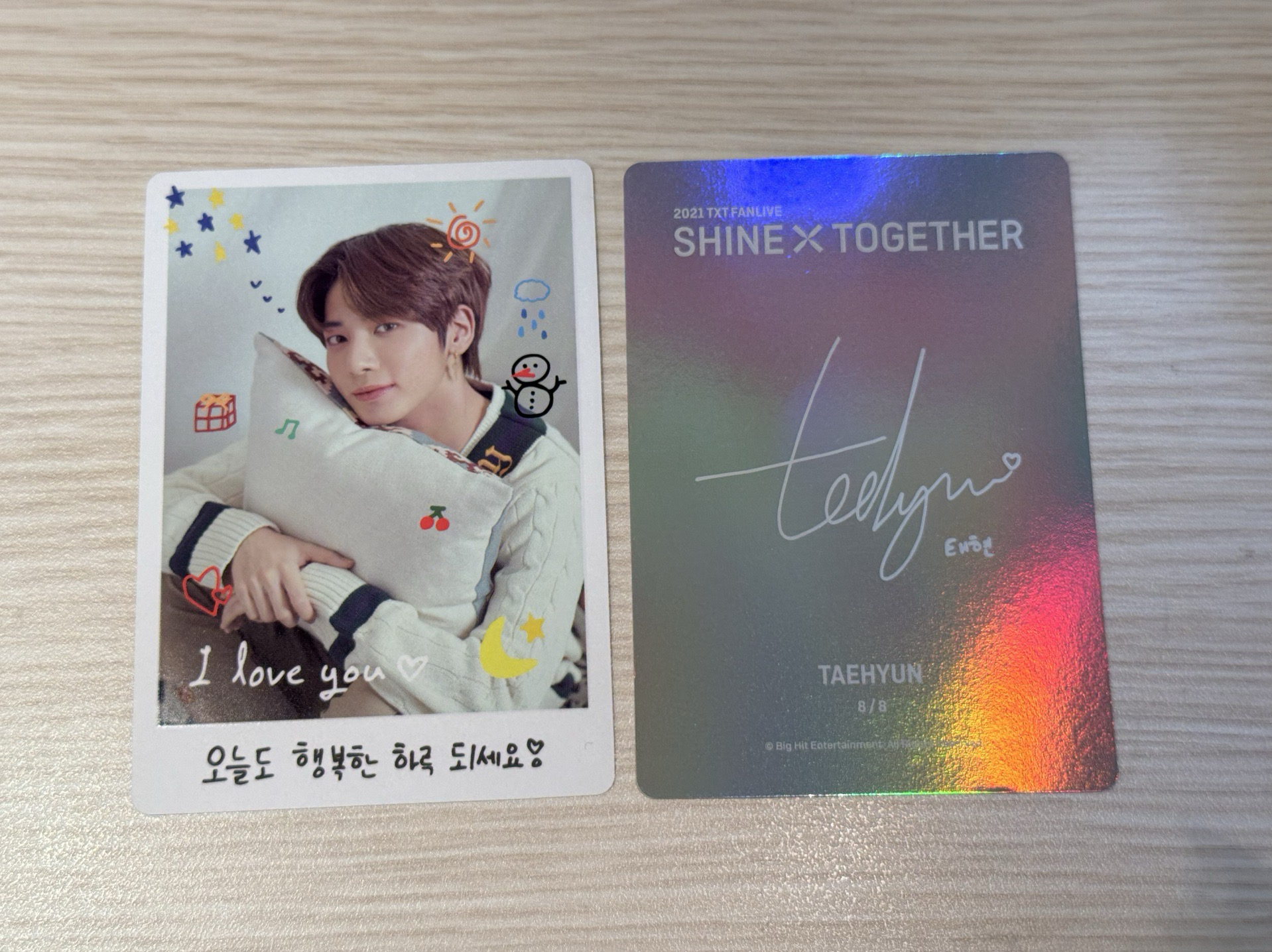 21 fanlive shine together 顯四寸卡（特殊卡背）