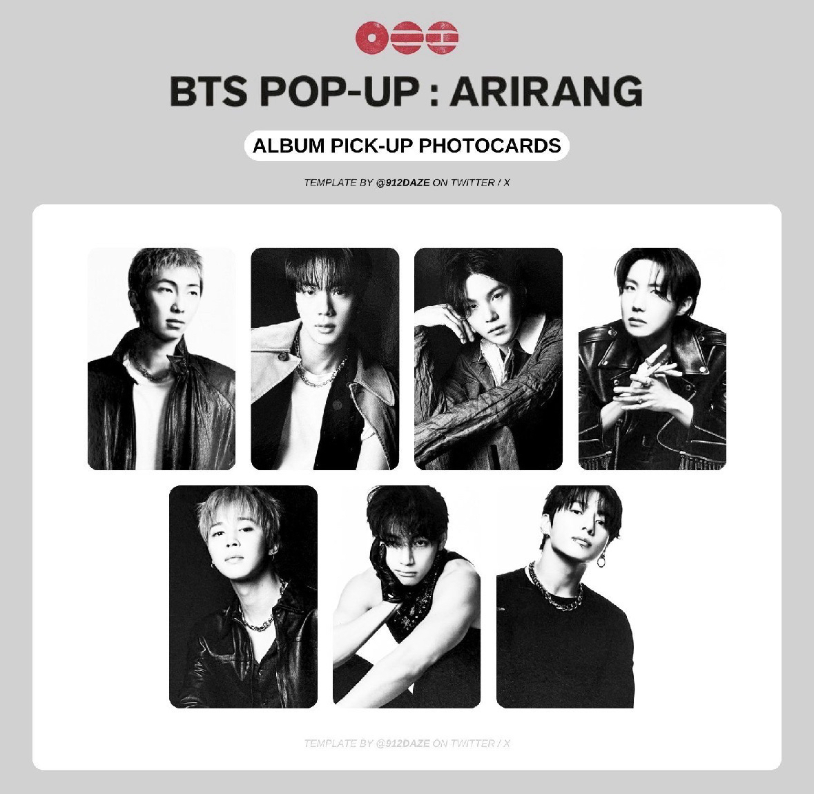 ARIRANG 快閃店 pick up限定特典卡