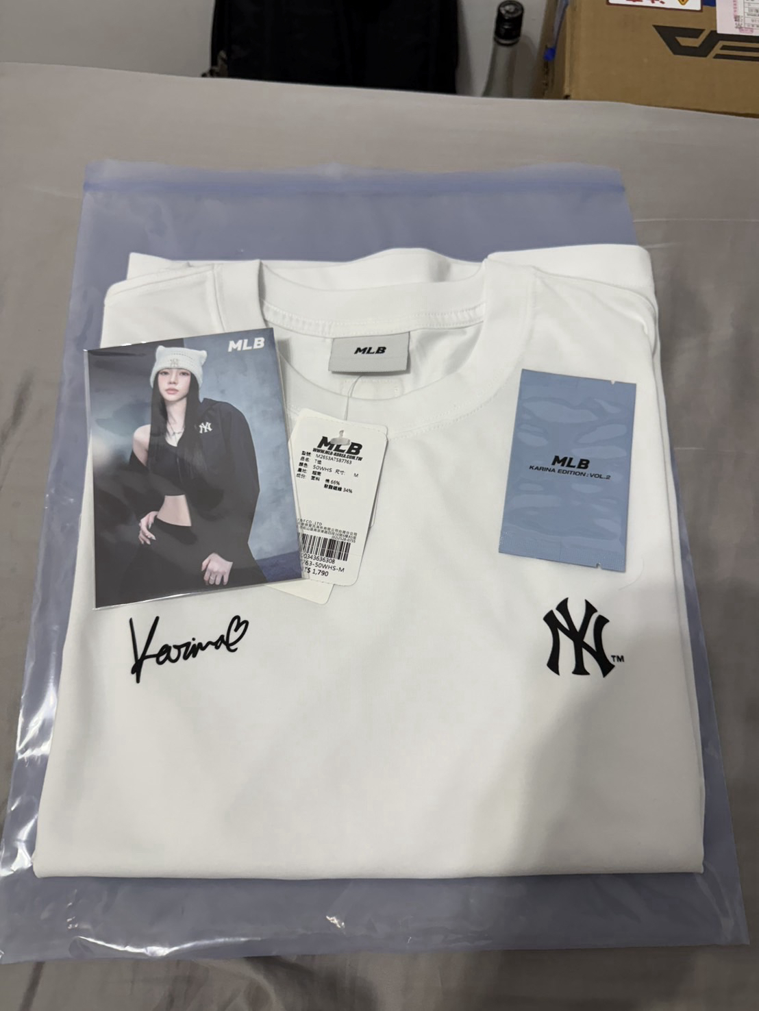 karina mlb tshirt 白M