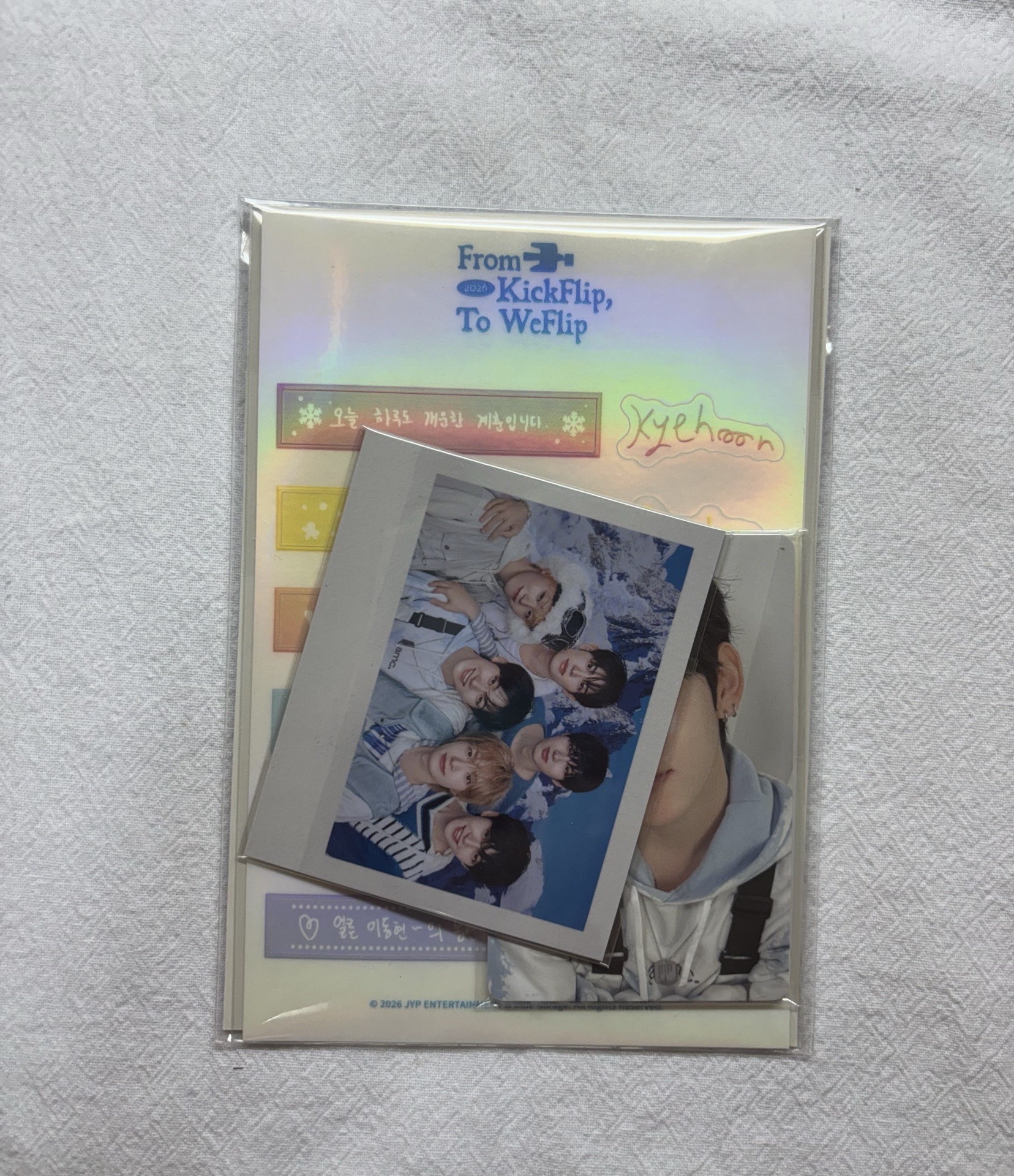 kickflip 1st FC 照片組 照片裝飾 僅拆 