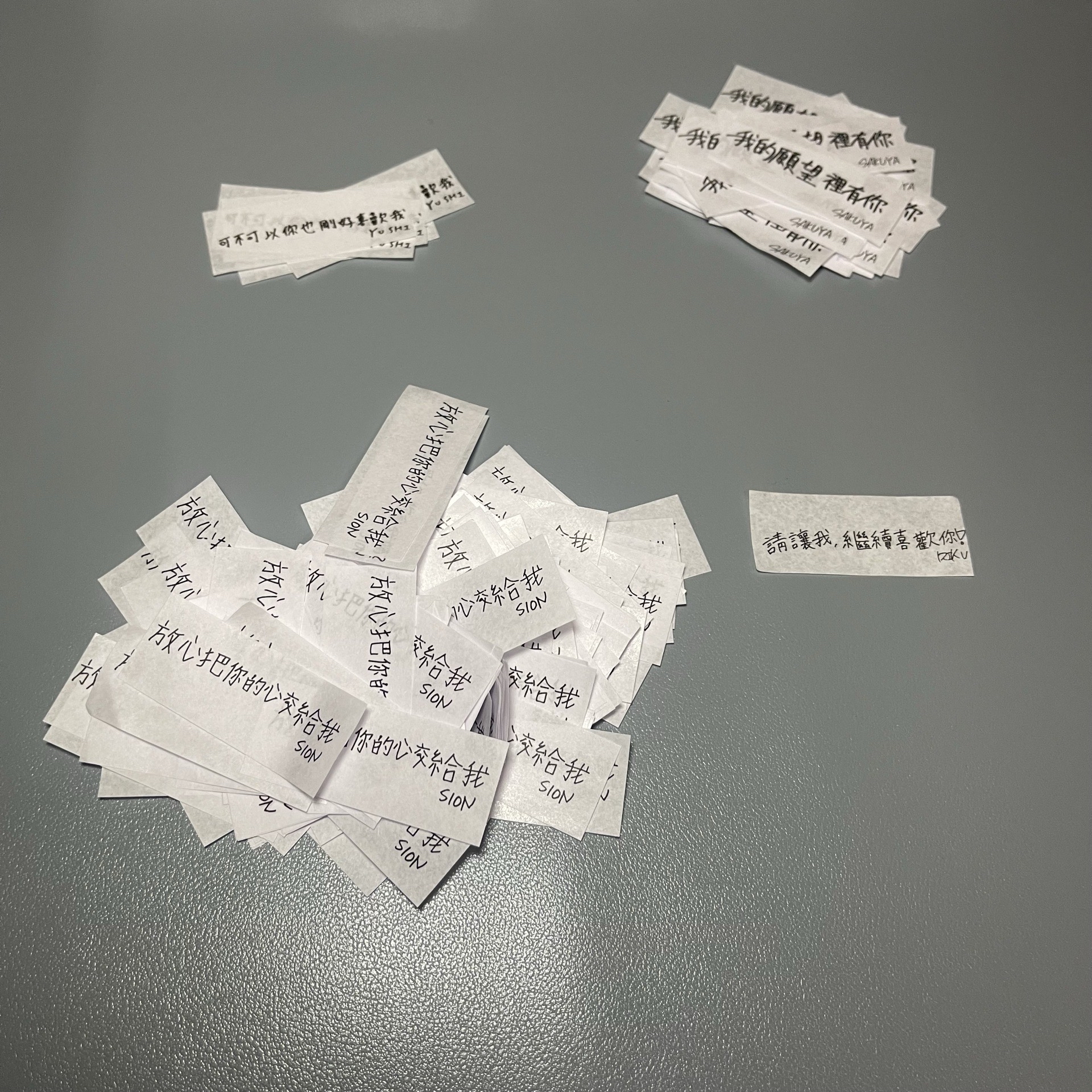 NCT wish 台北/高雄紙花