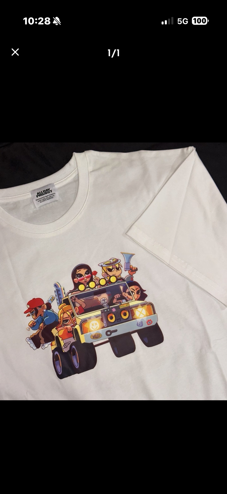 迷一快閃 卡通 T恤 