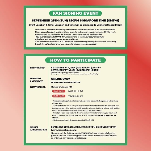 House Of Kpop 新加坡簽售