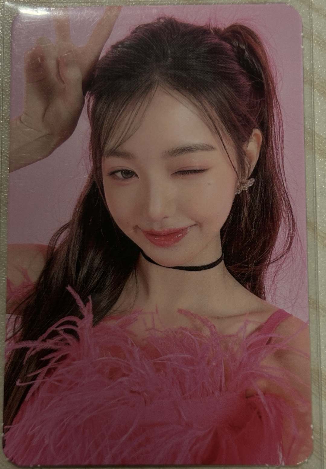 Wonyoung 比耶 Wink員 ✌️ AMUSE代言卡