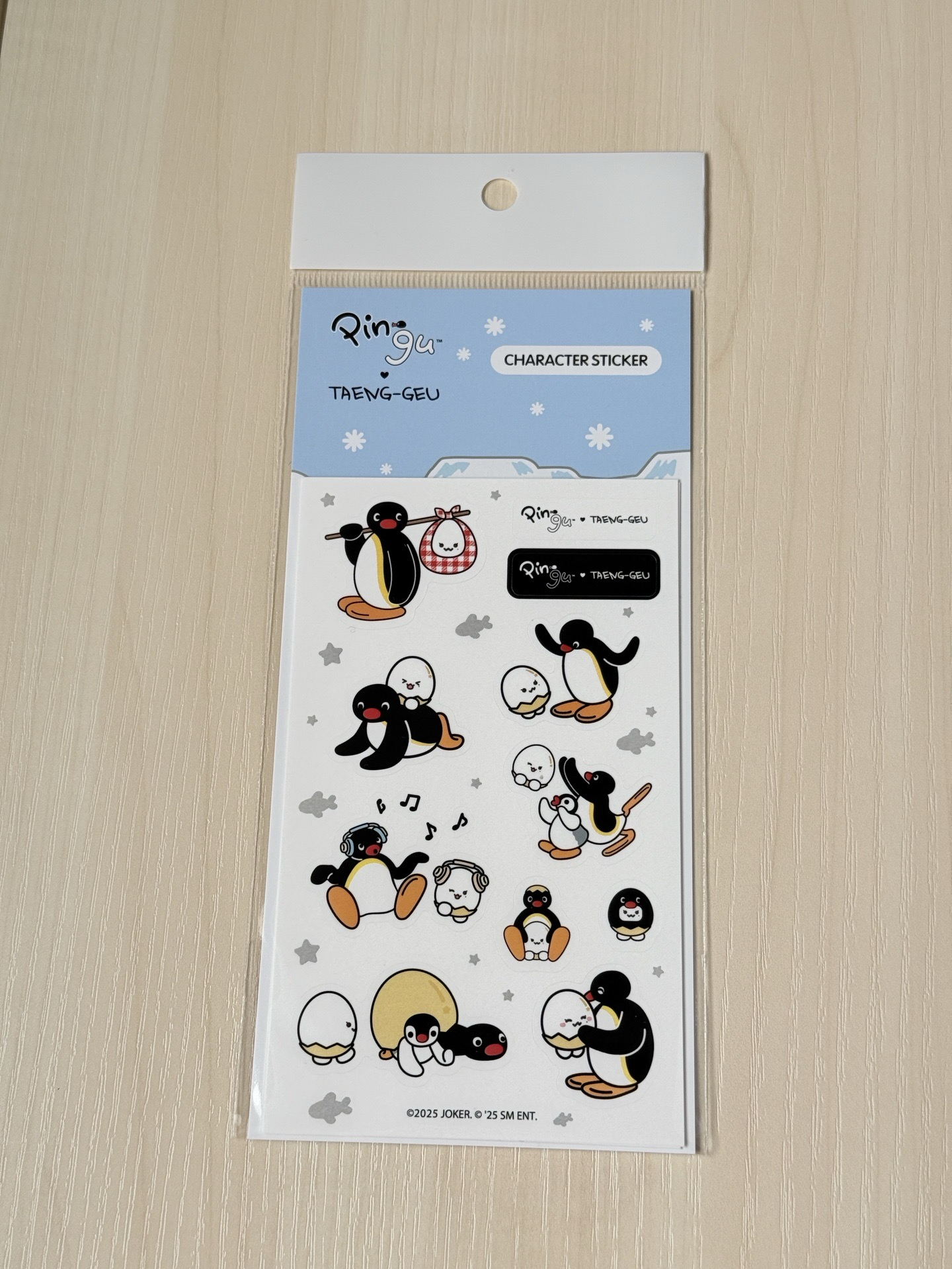 Pingu x 太蛋聯名貼紙