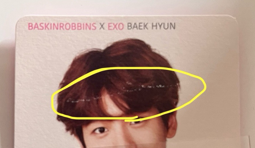 冰淇淋小卡 伯賢beaekhyun