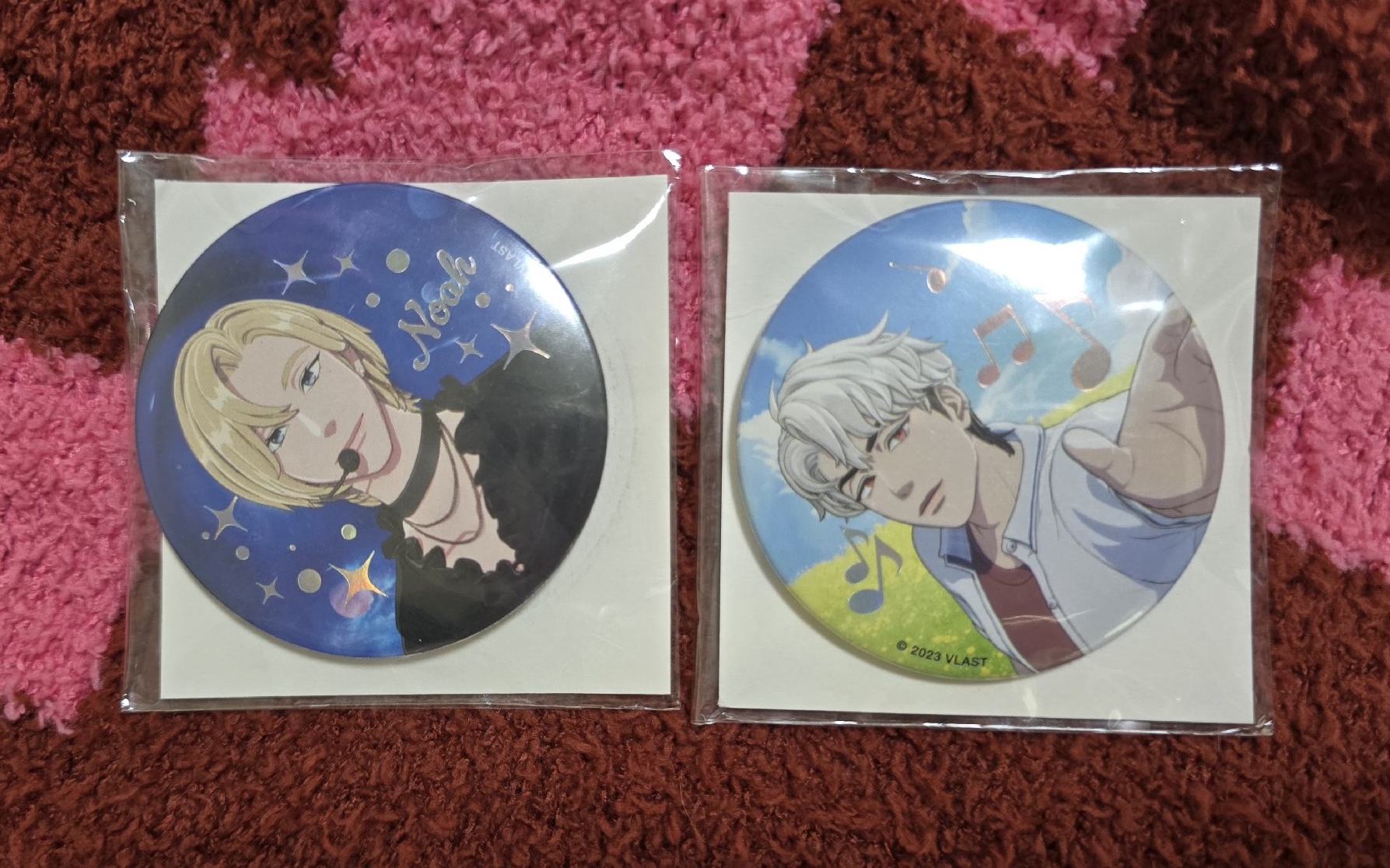 PLAVE ANIPLUS 徽章 hologram圓徽 六夏 打歌 出道 銀虎 諾亞