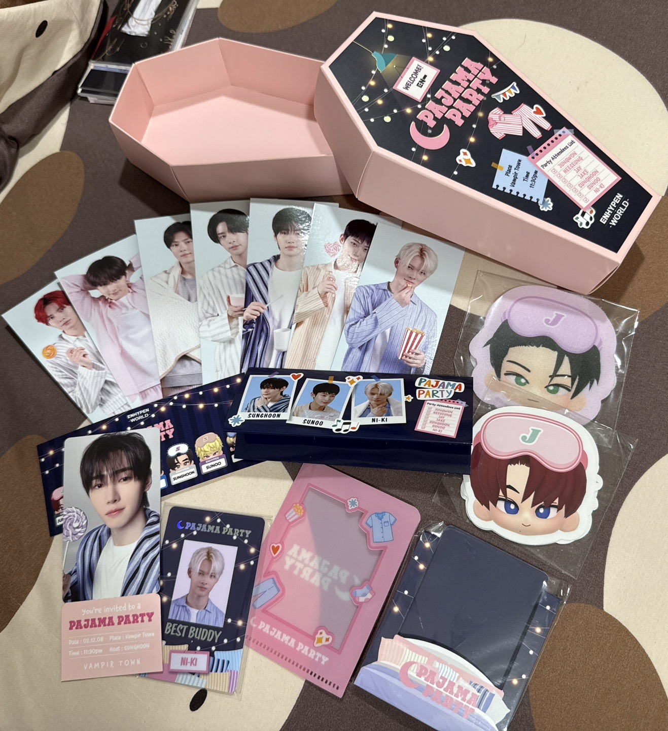 ENHYEPN WORLD 睡衣棺材組 成訓綜星西村力