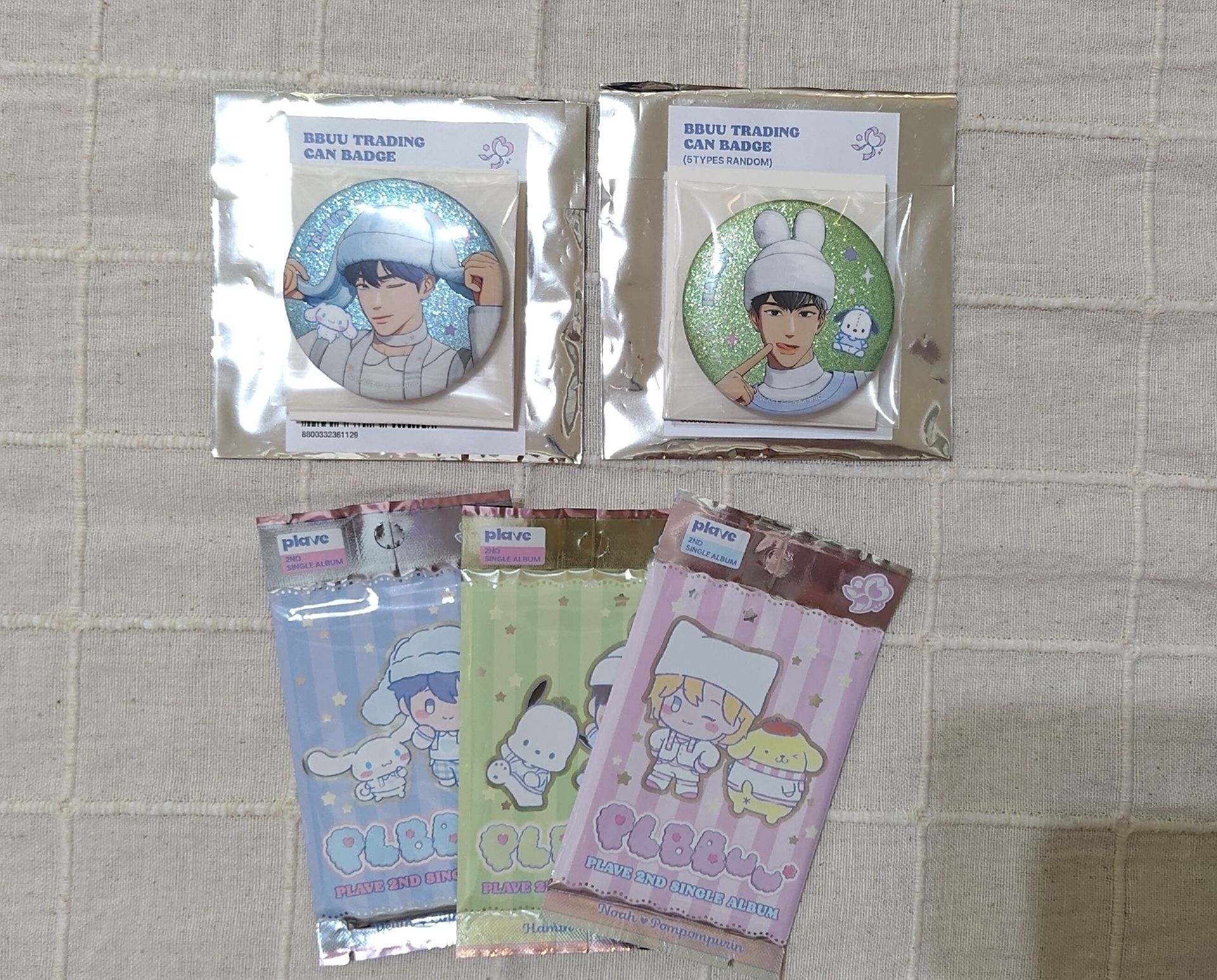 BBUU藝賴徽章+PLBBUU未拆卡包*3