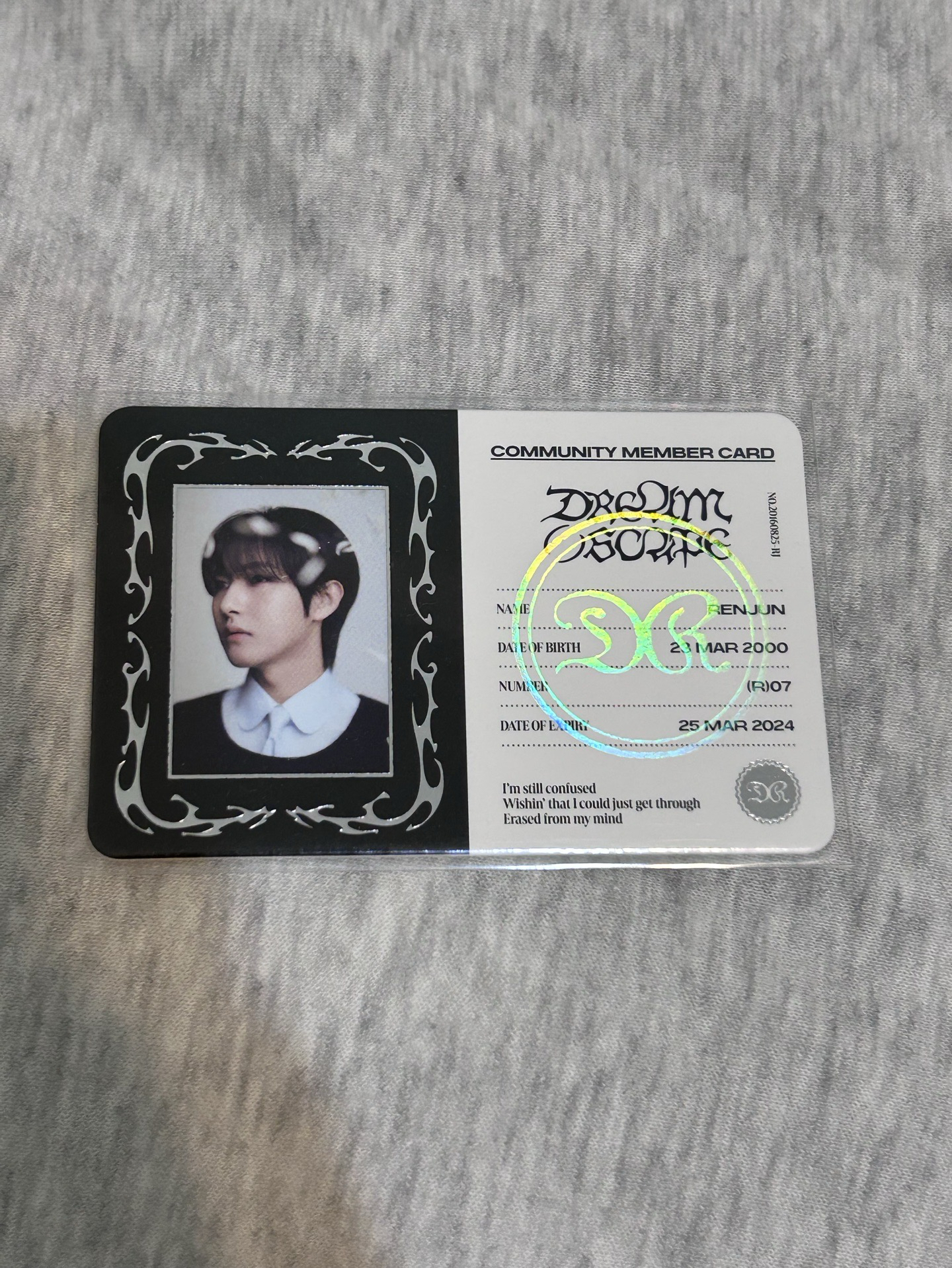 NCT Dream 仁俊ID卡