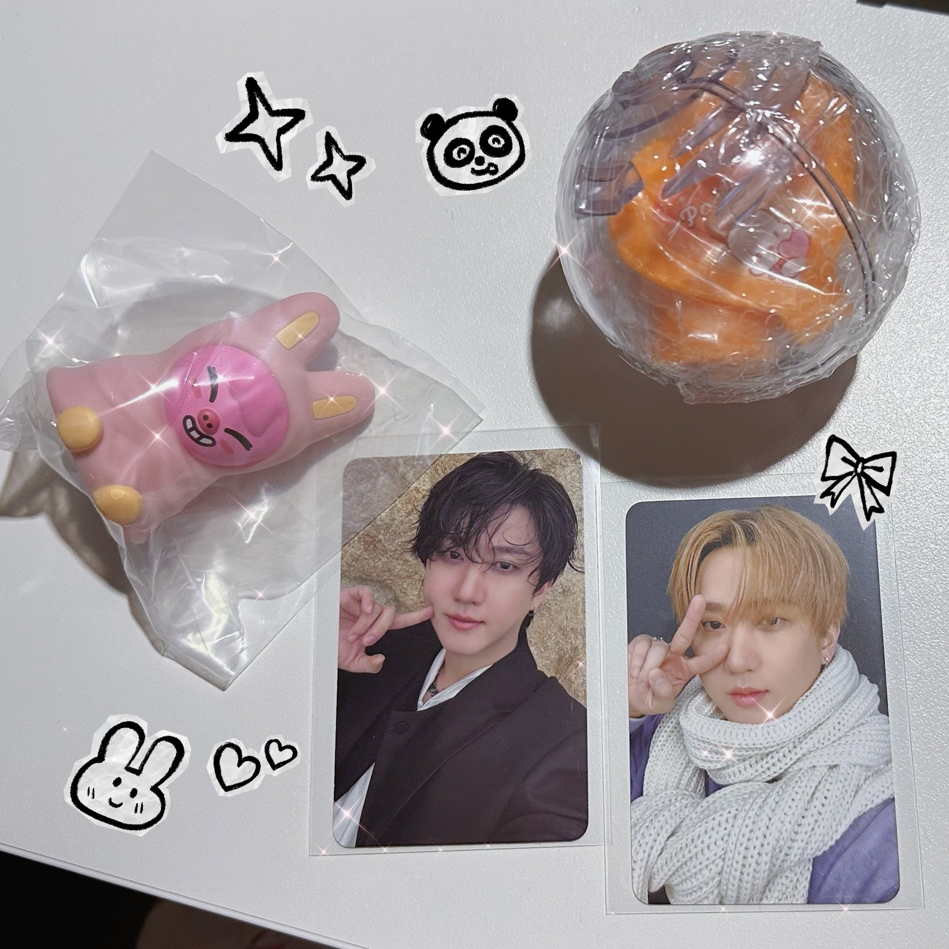 夜燈豬兔+帕恰狗手燈+彬卡*2