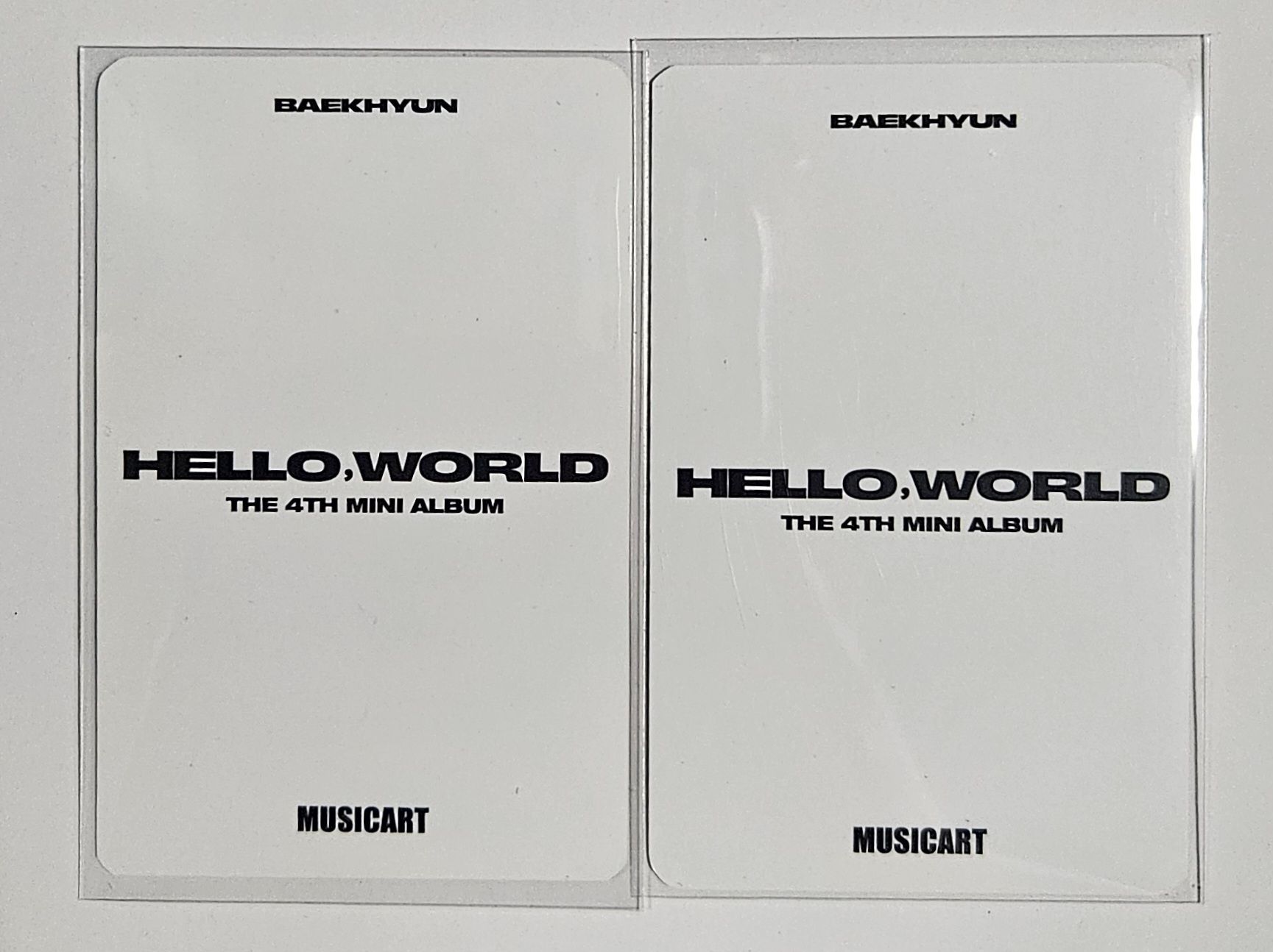 伯賢Hello world 幸運卡